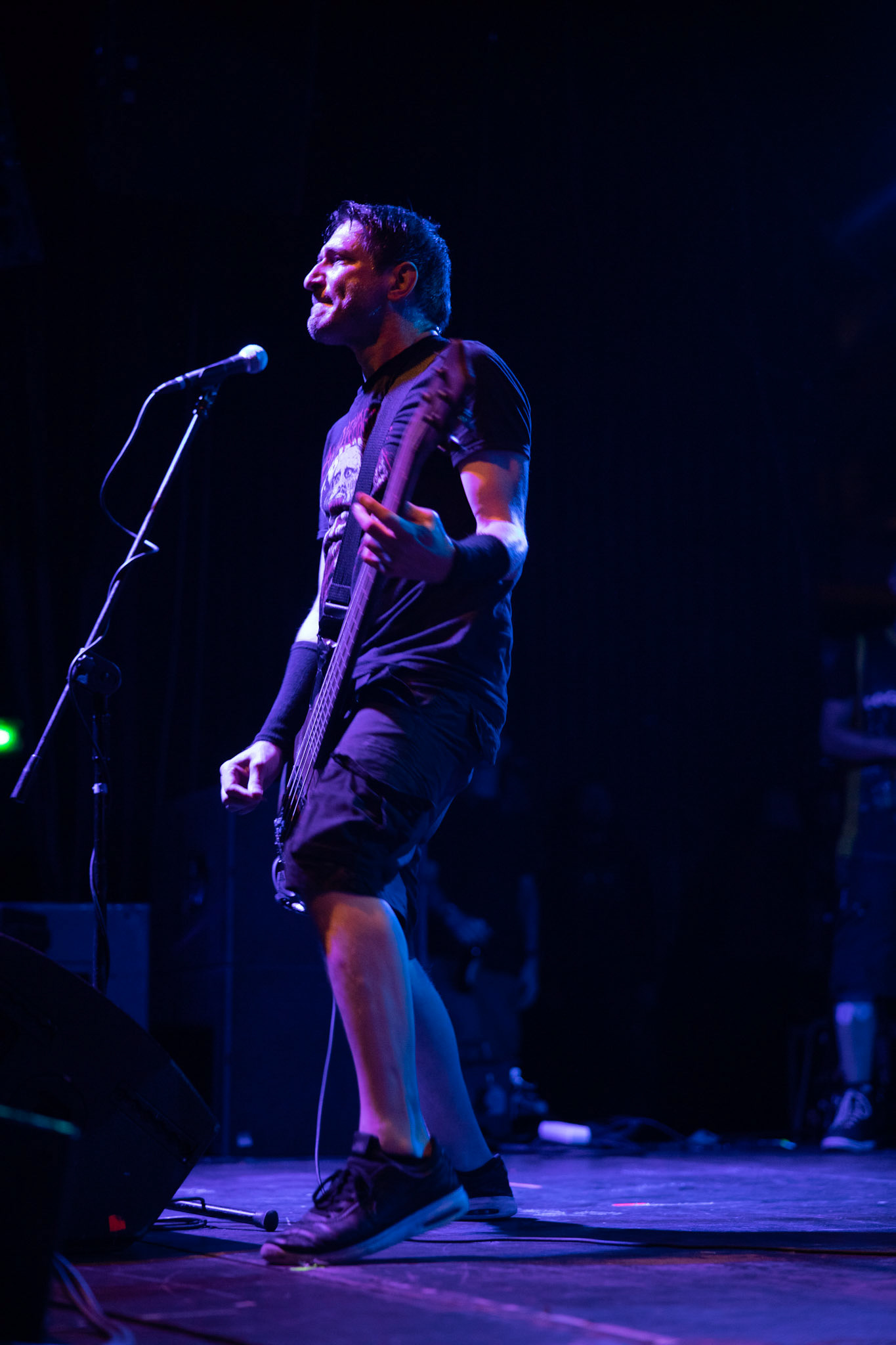 Dog Eat Dog - USA - hardcore, punkrock, rap, metal, hip hop,reggae, soul, funk,
Dave Neabore (bass), 
John Connor (vocals), 
Brandon Finley (drums) 
Roger Hämmerli (guitar)
Bozez (sax & beer)
koncert w Warszawskiej Progresji w ramach trasy 25 lat All Boro Kings zespołu Dog Eat Dog.
fot. Andrzej Wasilkiewicz/Reporter