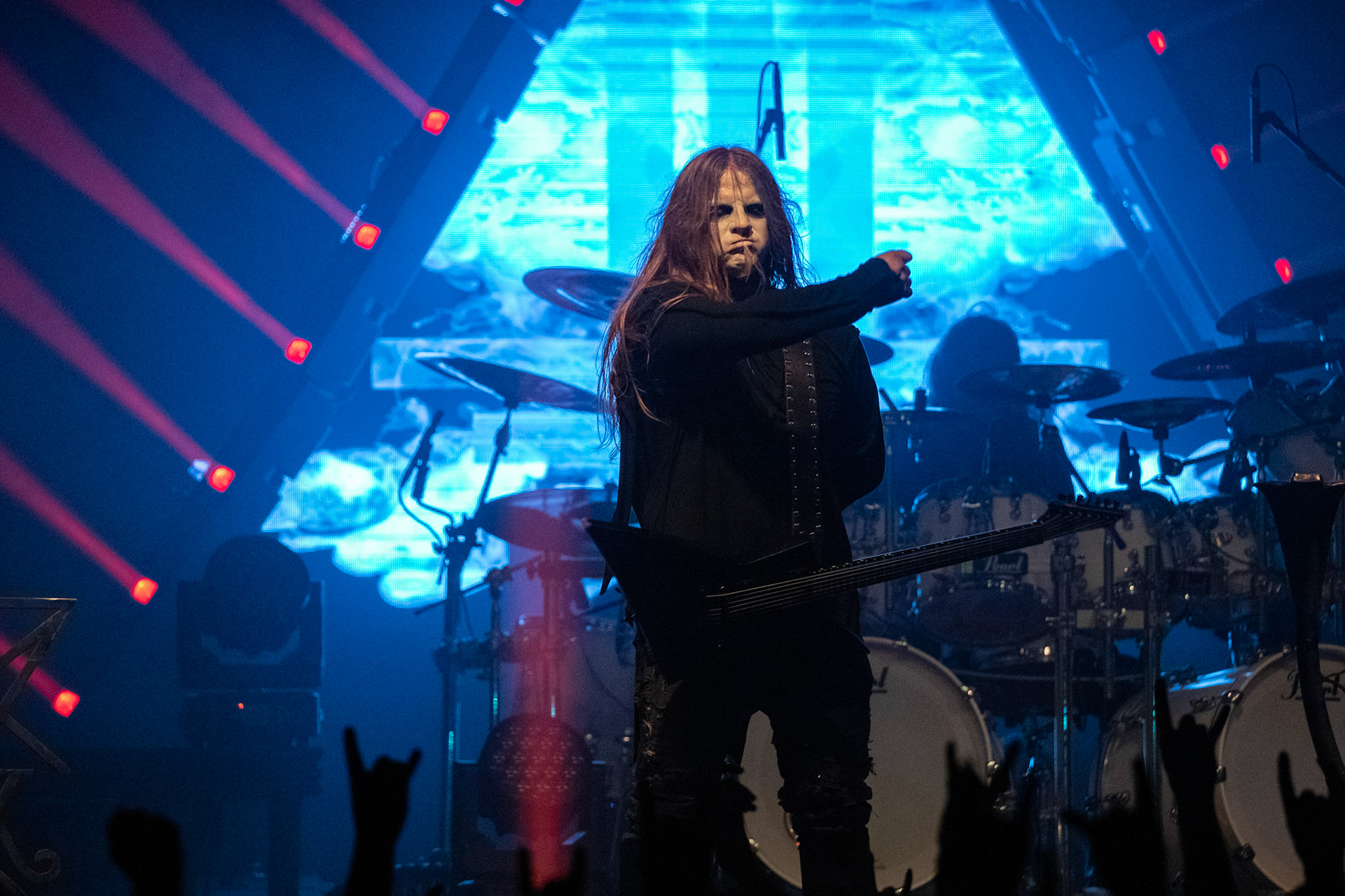 14.12.2018r. Behemoth koncert Merry Christless - Warszawa Progresja, Adam "Nergal" Darski – gitara, wokal prowadzący, 
Zbigniew "Inferno" Promiński – perkusja,
Tomasz "Orion" Wróblewski – gitara basowa, Patryk "Seth" Sztyber – gitara,  fot. Andrzej Wasilkiewicz/Reporter