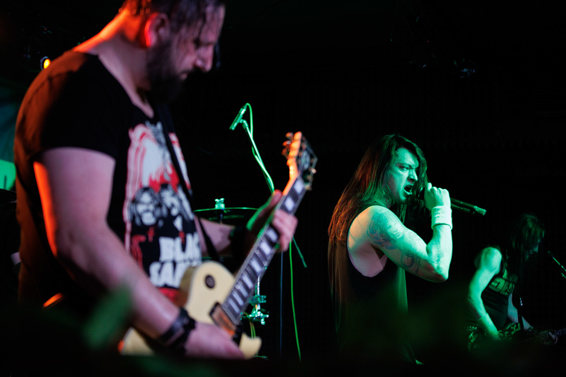 13.11.2021 House Of Death - koncert Warszawa RemontJuan Carlos Cano - wokal,Szymon „Sajmon” Synowka – perkusja,Adam Bielczuk - gitara,Tomasz „Tytus” Pukacki - bass,thrash metal, crossover thrash, heavy metal, speed metal, hard rock,fot. Andrzej Wasilkiewicz/Reporter