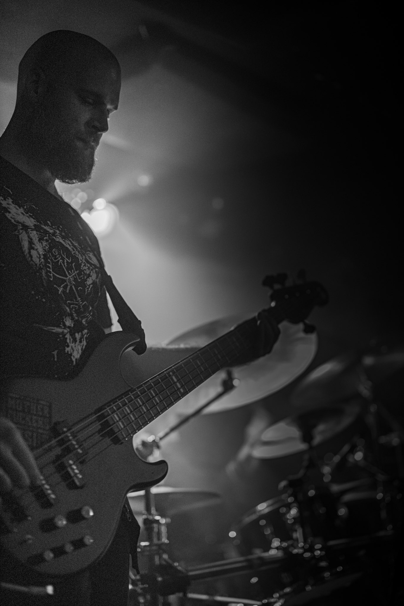 Koncert 4dots - 20.12.2019 Warszawa Klub Pogłos, n/z K. Stankiewicz bass, Post something, Post something else, fot. Andrzej Wasilkiewicz/REPORTER