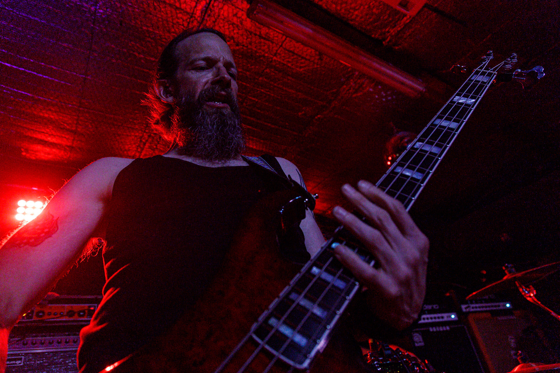 7.07.2022 - HIGH ON FIRE - legenda sceny stoner/doom z Mattem Pikem na czele, koncert w warszawskiej Hydrozagadce.n/z Matt Pike – gitara, wokal,n/z Jeff Matz – gitara basowa,n/z Coady Willis - perkusja,Doom metal, stoner metal, sludge metal, thrash metal.Produkcja WiniaryBookings. fot. Andrzej Wasilkiewicz/Reporter