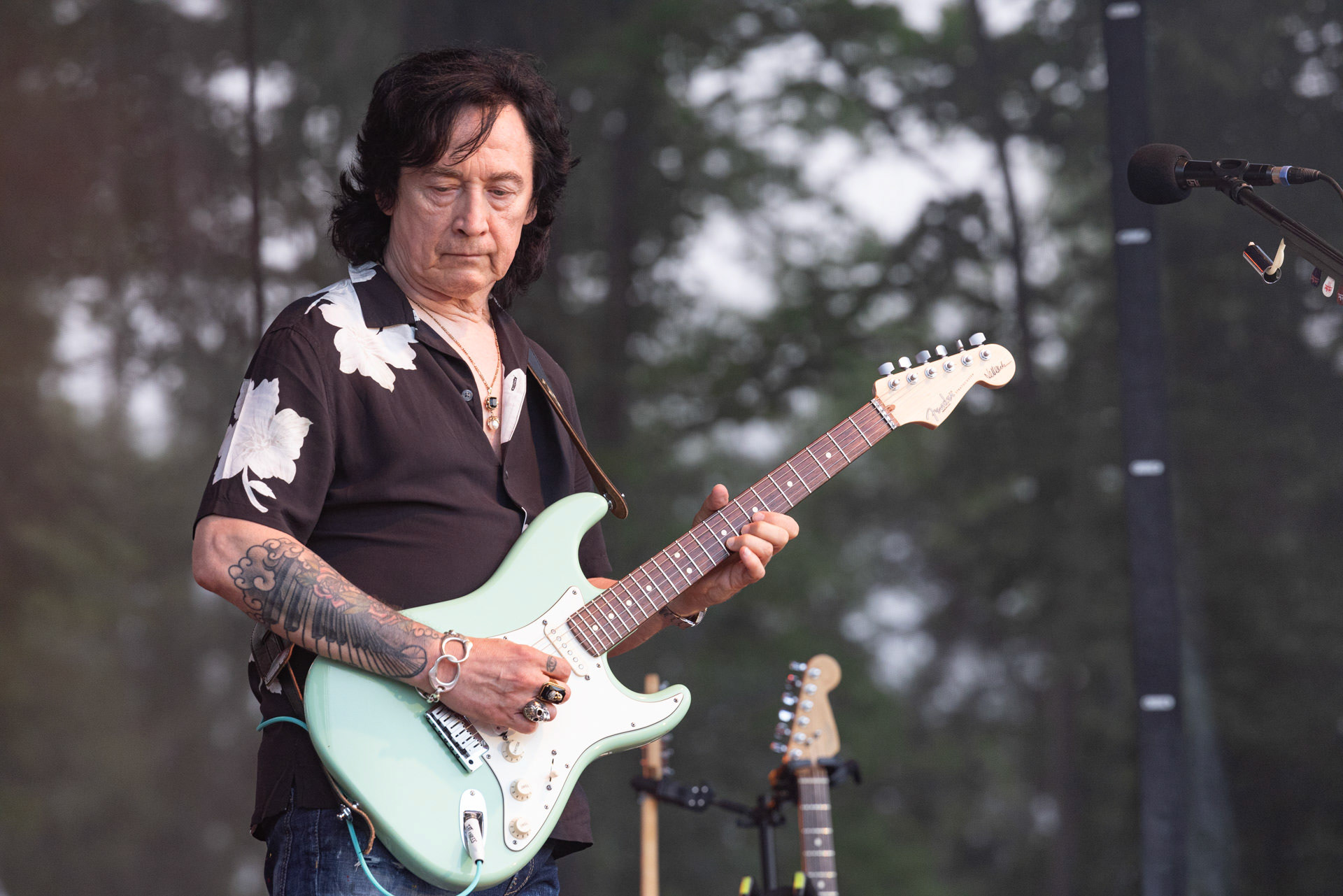 Koncerty Lady Pank w ramach urodzinowej trasy LP40 warszawska Pogresja.Gramy do Woli. Polski Rock, pop, soft rock, polska grupa rockowa z czasów PRL.n/z. Jan Borysewicz – gitara,  Fot. Andrzej kaziq Wasilkiewicz/Reporter