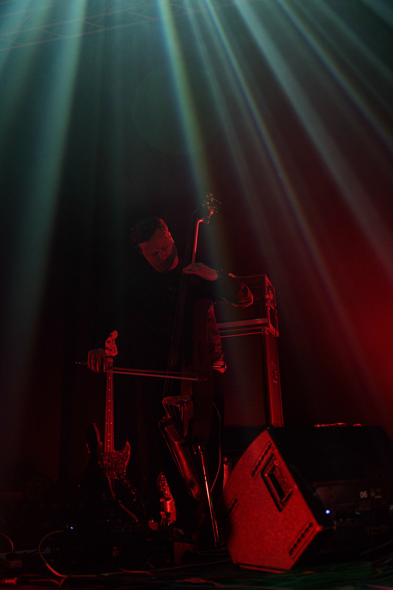 26.04.2022 Portico Quartet Jazz, ambient, electronic, hang. Warszawska Progresja.Portico Quartet to instrumentalny zespol z Londynu w Wielkiej Brytanii. n/z Duncan Bellamy - drums and electronics,n/z Milo Fitzpatrick - electric and double-bass,n/z Jack Wyllie - saxophones and keyboards,n/z Keir Vine -keyboards,Produkcja Winiary Bookings fot. Andrzej Wasilkiewicz/Reporter