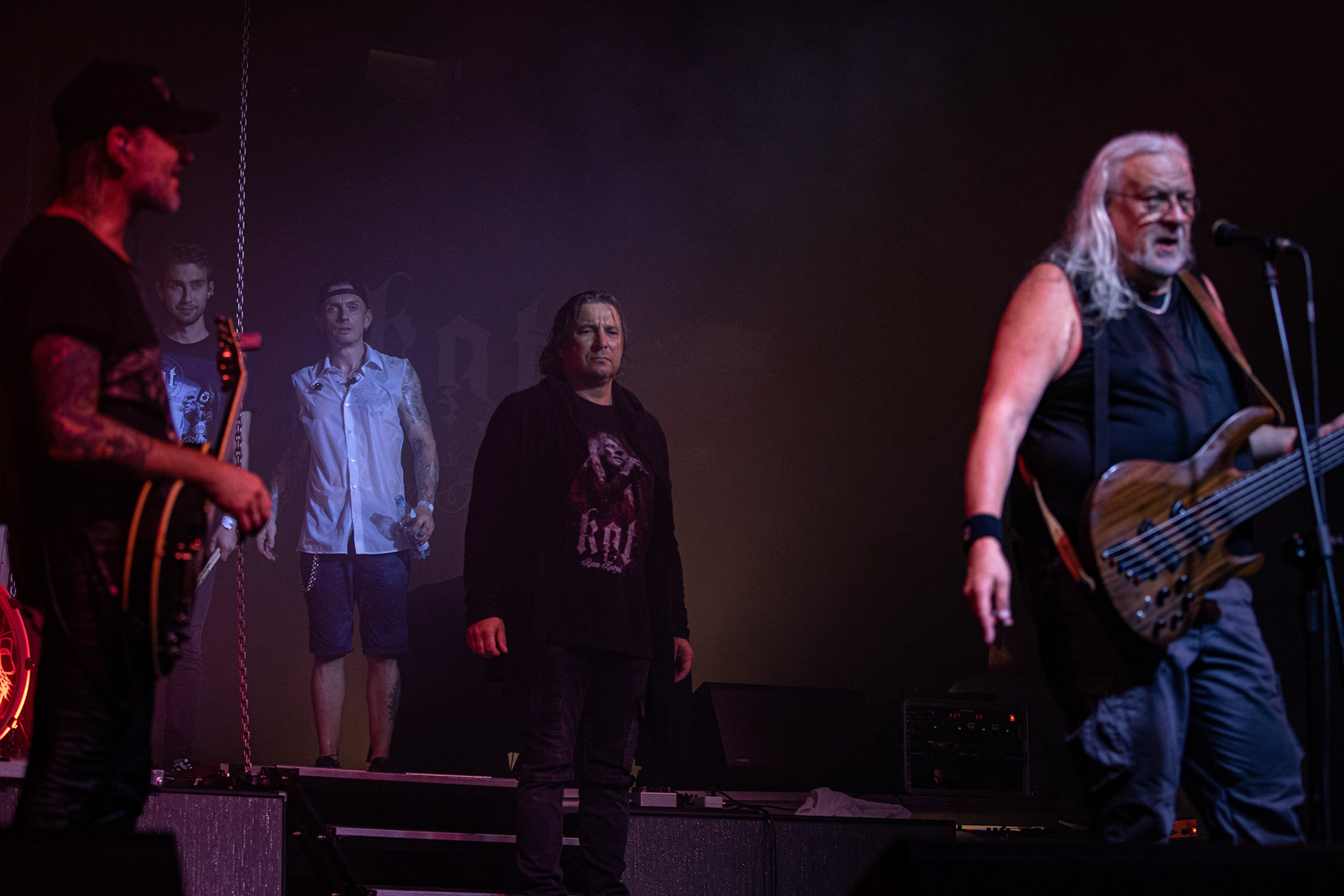 12.09.2021 - KAT i Roman Kostrzewski - koncert "Do zobaczenia w piekle" Wroclaw, Centrum Koncertowe A2.  Adrian „Fred” Frelich (Dragon) - wokal, fot. Andrzej kaziq Wasilkiewicz