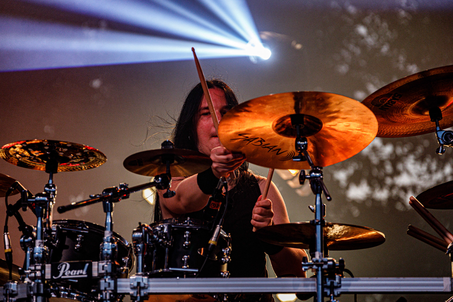 22.07.2022 Paradise Lost - warszawski koncert na letniej scenie klubu Progresja.Knock Out Production, Nuclear Blast, n/z Nick Holmes – wokal,n/z Gregor Mackintosh – gitara prowadząca,n/z Aaron Aedy – gitara rytmiczna,n/z Steve Edmondson – gitara basowa,n/z Waltteri Vayrynen – perkusja,Produkcja Knock Out Productions,Fot. Andrzej Wasilkiewicz/Reporter