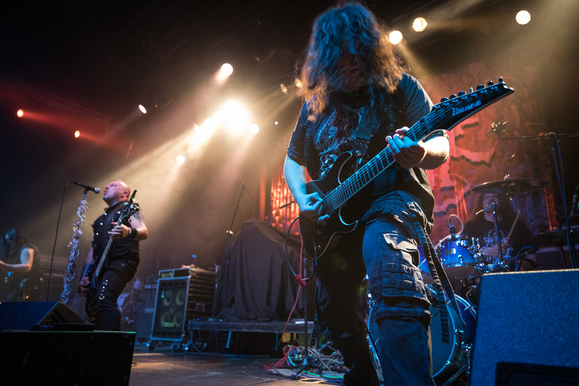 Legendy Metalu QUO VADIS - Thrash Metal - koncert Legendy Metalu w warszawskiej Progresji,
Tomasz "Skaya" Skuza - bass/vocal
Ian "Źdźbło" Bemolator- guitar
Mateusz "Matek" Lazar - guitar
Szymon "Sajmon" Synówka - drums
fot. Andrzej kaziq Wasilkiewicz