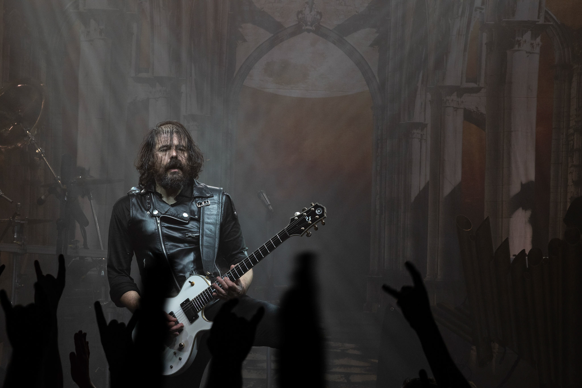 25.11.2019 Warszawa Klub Progresja Europejska Trasa Moonspell z Rotting Christ 2019
koncert Moonspell
N/z Fernando Langsuyar Ribeiro wokal  
N/z Ricardo Amorim gitara  
N/z Pedro Passionis Paixăo instrumenty klawiszowe  
N/z Miguel Mike Gaspar perkusja  
N/z Aires Pereira gitara basowa 
fot. Andrzej Wasilkiewicz/REPORTER