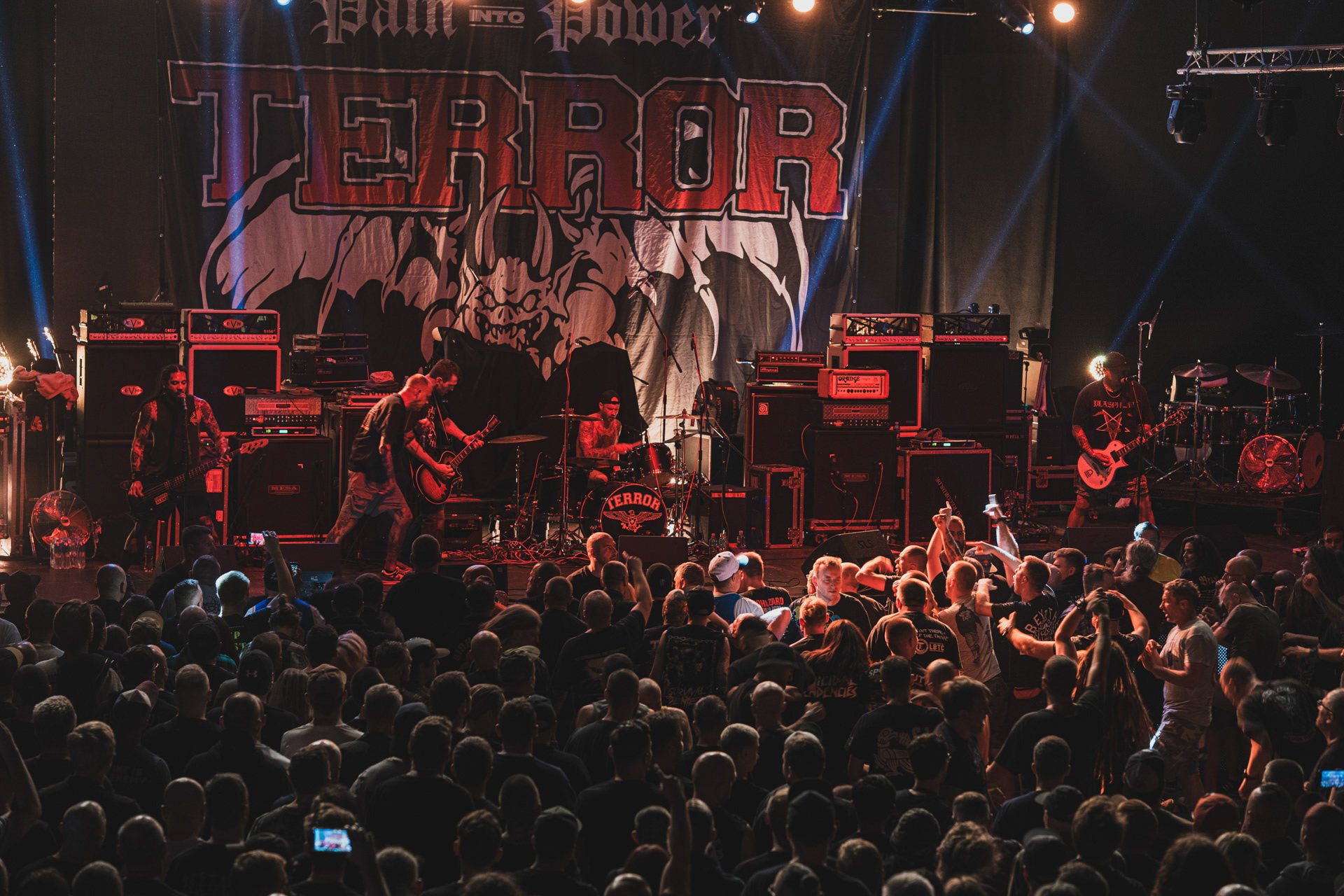 8.08.2023 TERROR - Warszawa klub Progresja,Produkcja Knock Out Productions. fot. Andrzej Wasilkiewicz/kaziq.com