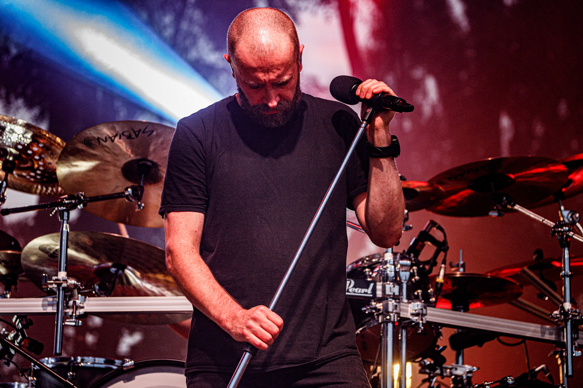 22.07.2022 Paradise Lost - warszawski koncert na letniej scenie klubu Progresja.Knock Out Production, Nuclear Blast, n/z Nick Holmes – wokal,n/z Gregor Mackintosh – gitara prowadząca,n/z Aaron Aedy – gitara rytmiczna,n/z Steve Edmondson – gitara basowa,n/z Waltteri Vayrynen – perkusja,Produkcja Knock Out Productions,Fot. Andrzej Wasilkiewicz/Reporter