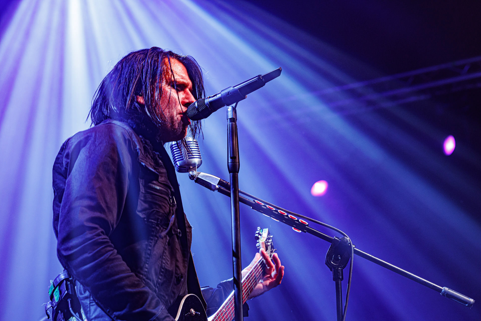 7.10.2022 Warszawski koncert Three Days Grace w klubie Progresja.Kanadyjczycy promuja nowy album EXPLOSIONS.n/z Barry Stock – gitara, n/z Brad Walst – gitara basowa, n/z Neil Sanderson – perkusja, instrumenty klawiszowe, n/z Matt Walst – wokal,Produkcja Knock Out Productions, Fot. Andrzej Wasilkiewicz/Reporter