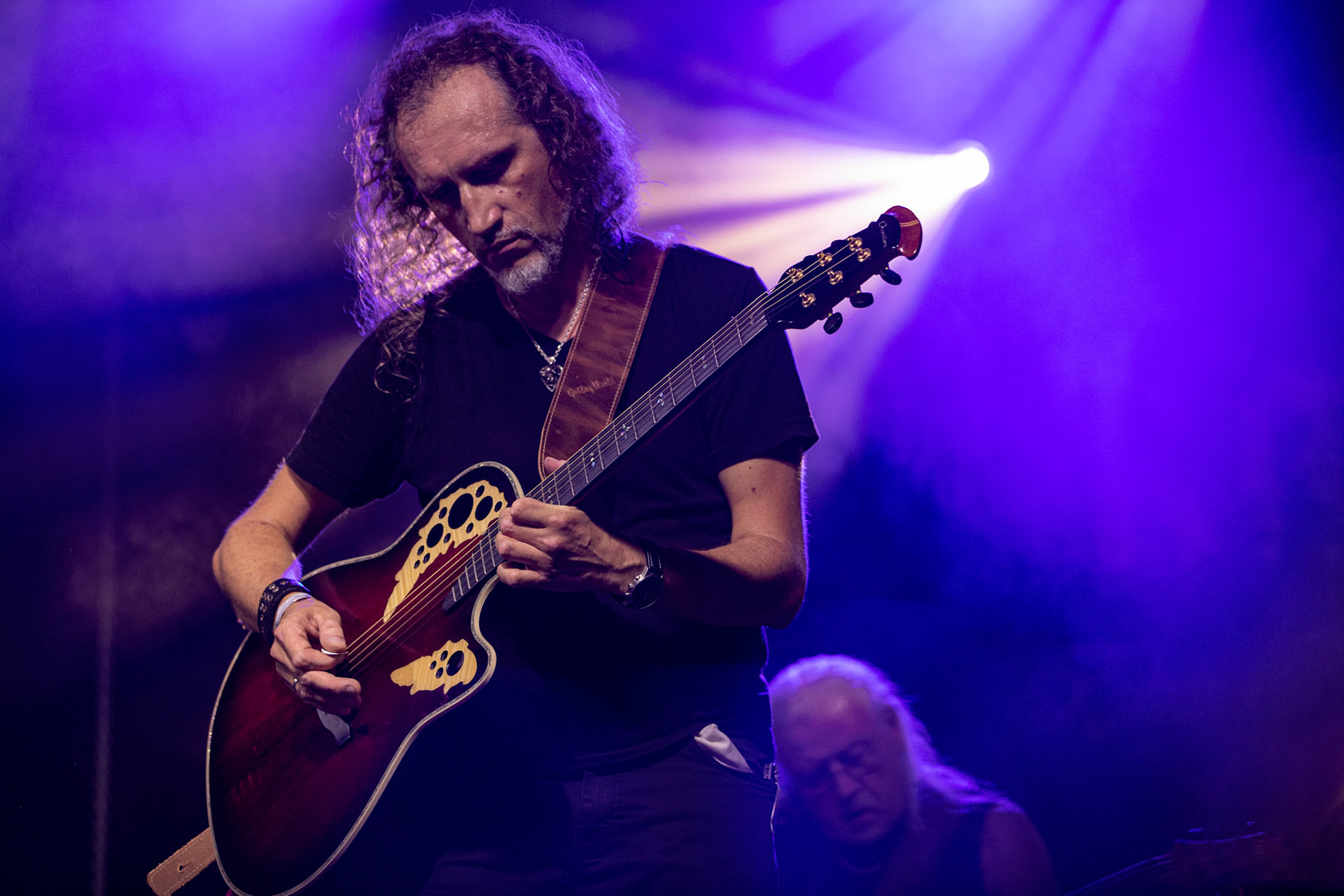 12.09.2021 - KAT i Roman Kostrzewski - koncert "Do zobaczenia w piekle" Wroclaw, Centrum Koncertowe A2.  Marek „Spider” Pająk (Vader),fot. Andrzej kaziq Wasilkiewicz