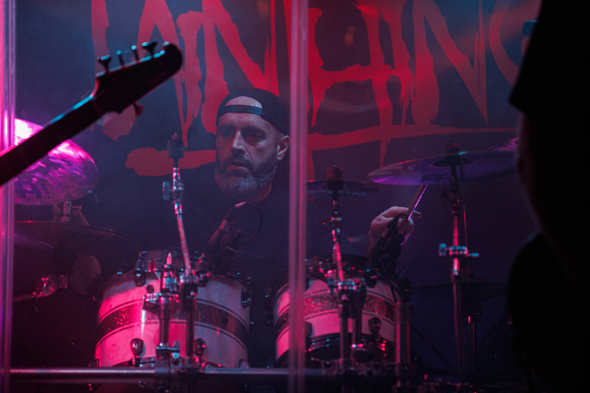 Painthing - death, doom metal.Koncert Czwarta Fala MMXXII klub VooDoo Warszawa.n/z Kuba Grobelny – guitar, vocal, n/z Bartłomiej Kaczor – guitar, n/z Darek Ojdana – keys, n/z Jan Rajkow-Krzywicki – bass,n/z Tomasz Śwital – drums,Fot. Andrzej Wasilkiewicz/kaziq.com