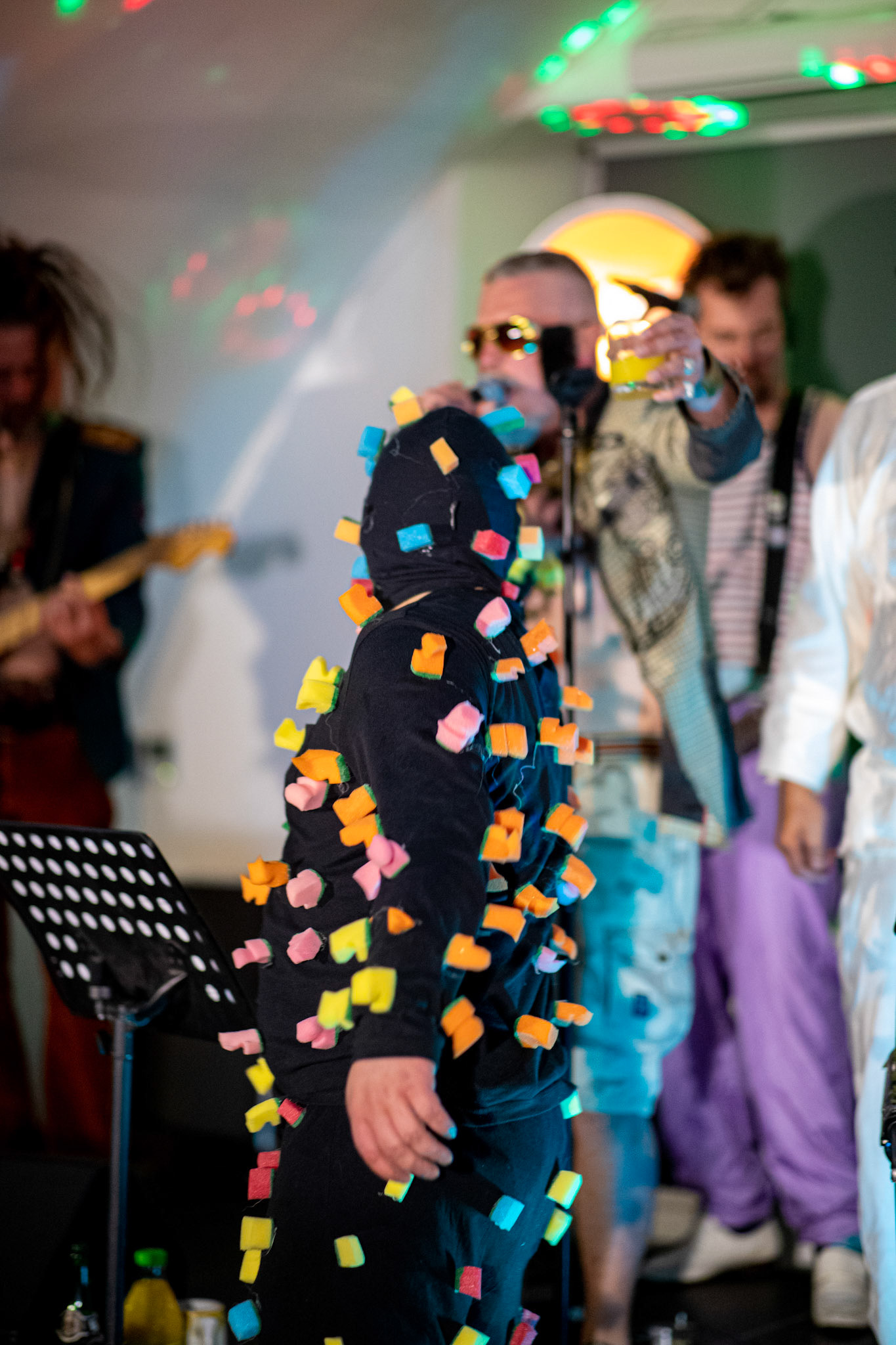 The Novorodkens, koncert w Warszawie, Dj Szneptuch – szczebiot czołowy, bas, chórki, sample, batuta i szpicrutaMagister Hitler – bas, wokaliza, chórki, gitara rytmiczna, najebkaDoktor PajHIVo – bębny, bongosy, gitara solowa, umiejętności wokalne, chórkiProfesor Gówniarz – lewizna wokalna, zwięzła i chóralna, wyprowadzanie ciosówProdziekan Pinglarz – uprawomocniony głos ścisły tudzież kantor, cytaty z brewiarzaInżynier Królewicz – gitara rytmiczna, solowa, przypowieści, świergoty i treleDocent Niedziwara – melodyka, chórki, kwilenia i jęki, odczynianie uroków, gusłaMrówka - perkusja,Hacrmistrz Gruczoł – walka z upośledzeniem, choreografia i obsługa gastronomiczna