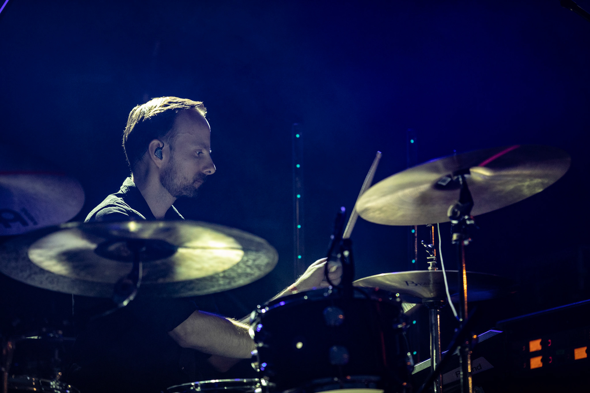 16.09.2021 TIDES FROM NEBULA koncert, Krakow Hype Park,Knock Out Production, Mystic Production,Post-rock, muzyka alternatywna, progresywny rock.n/z Tomasz Stolowski – perkusja,Fot. Andrzej Wasilkiewicz/Reporter