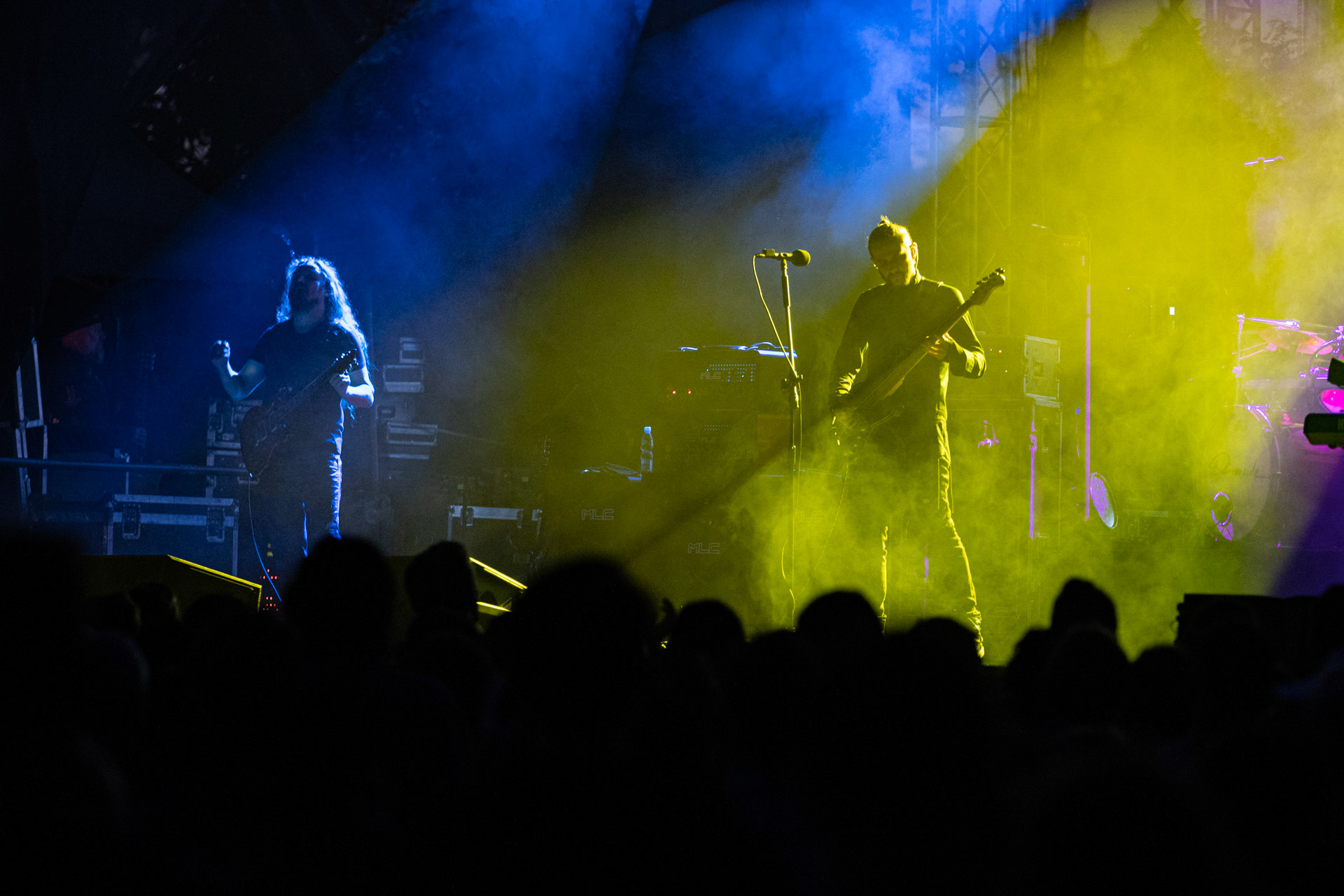 21.08.2021 koncert Riverside 20 lecie w Warszawie,Letnia scena Progresji, Gramy do Woli.n/z Mariusz Duda – bass, wokal,n/z Piotr Kozieradzki – perkusja,n/z Michal Lapaj – instrumenty klawiszowe, wokal,n/z Maciej Meller - gitara,Fot. Andrzej Wasilkiewicz/Reporter