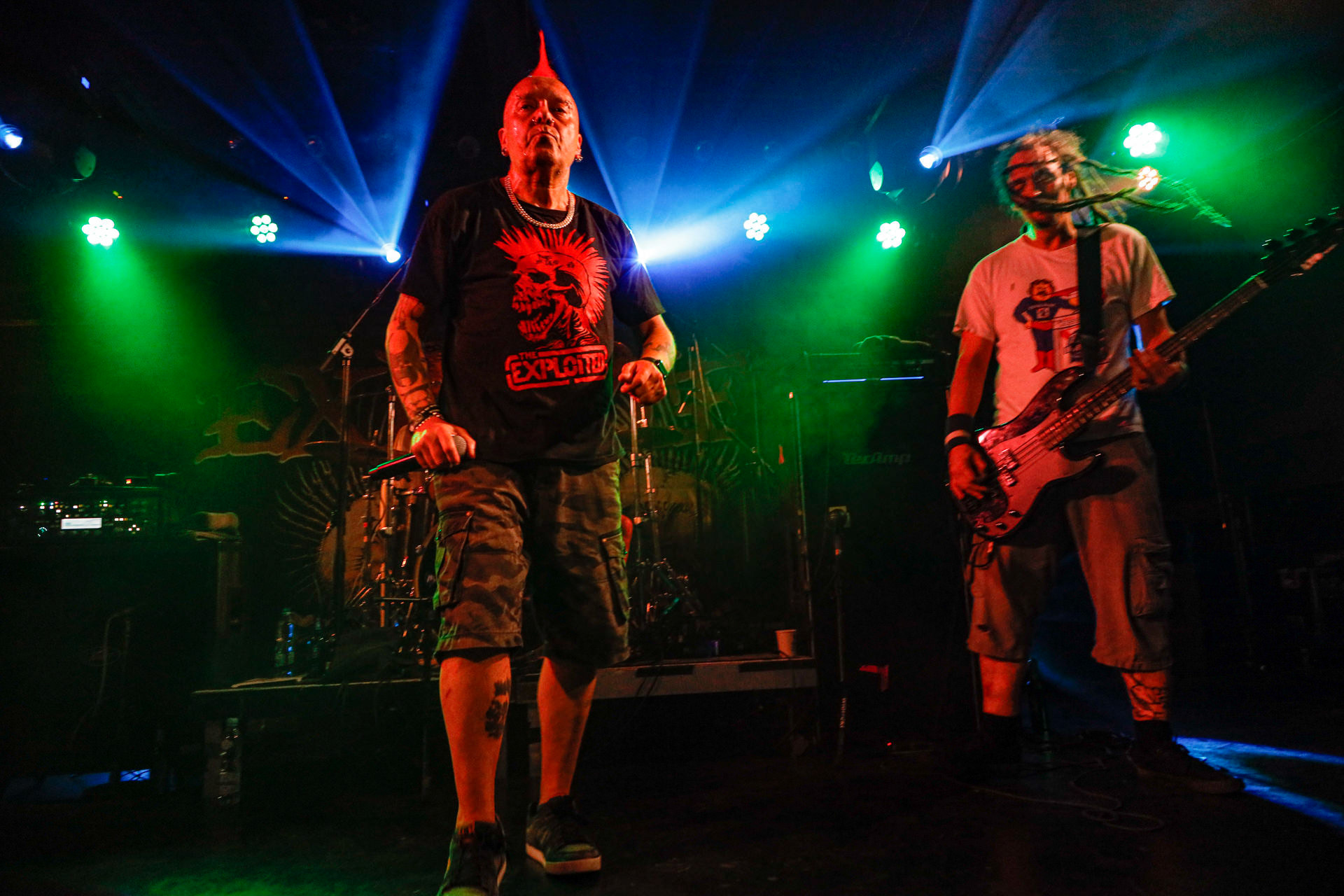 25.08.2022 The Exploited - legenda drugiej fali punk rocka na koncercie w warszawskiej Proximie.Weterani punk rock, hardcore punk, crossover thrash z Edynburga w składzie:Wattie Buchan – wokal, Irish Rob – bas,Willie Buchan – perkusja,Robbie Steedo Davidson - gitara,Produkcja: Noise Annoys Booking Agency and Records, Boredom Booking. fot. Andrzej Wasilkiewicz/Reporter