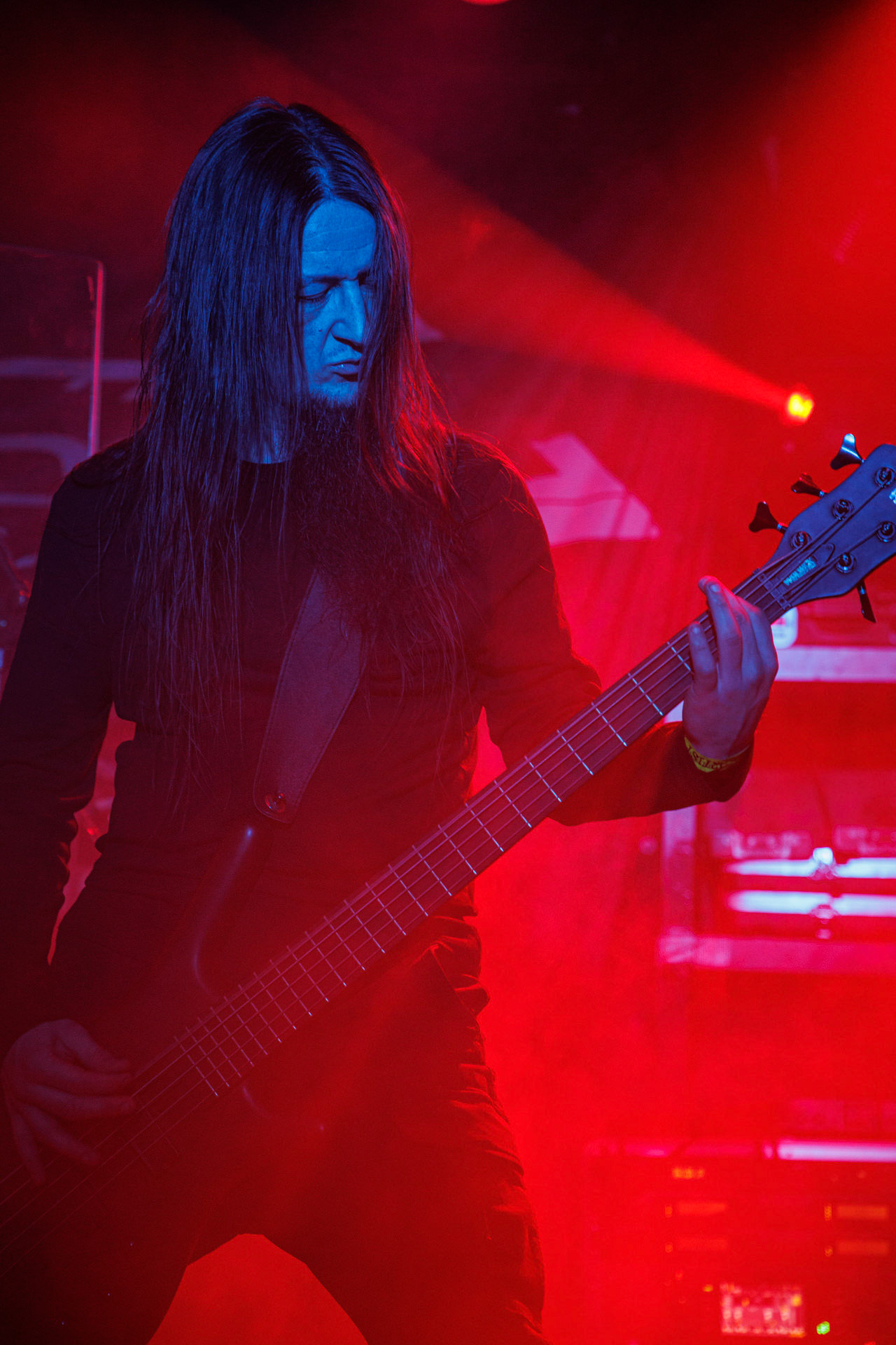 18.03.2022 Thy Disease - INFERNALIS RESURGENTIS - Warszawski koncert zespolu Thy Disease.Black metal, death metal, polski metal. n/z Andrew – bassfot. Andrzej Wasilkiewicz/Reporter