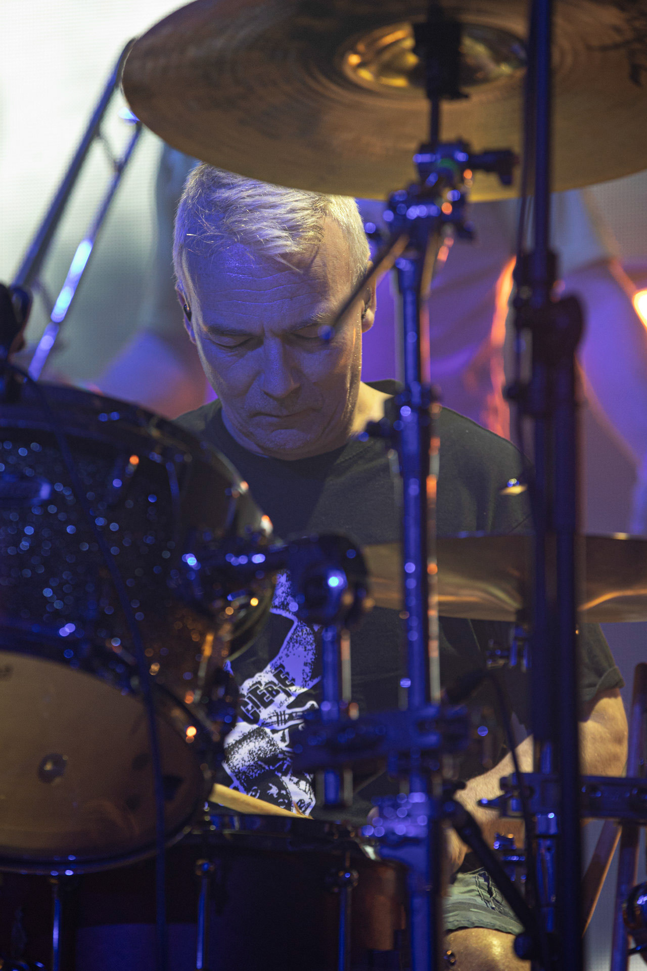 KULT - koncert Pomaranczowa Trasa 2021 - Warszawa Stodoła. 29 pazdziernika 2021. Tomasz Goehs perkusja,Rock, rock progresywny, rock alternatywny, punk, nowa fala, polski rock.fot. Andrzej kaziq Wasilkiewicz/Reporter