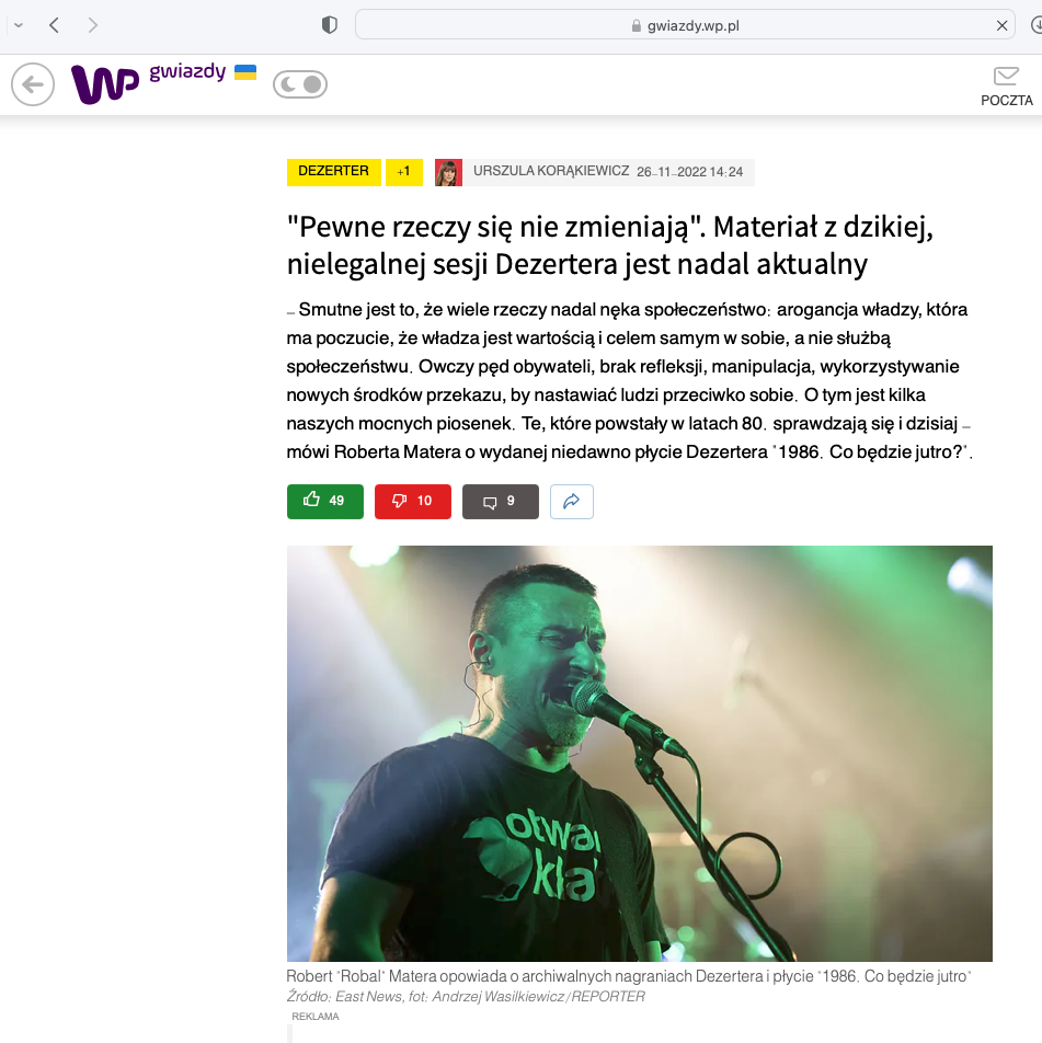 Dezerter - Dzika sesja ze studia na Wawrzyszewie