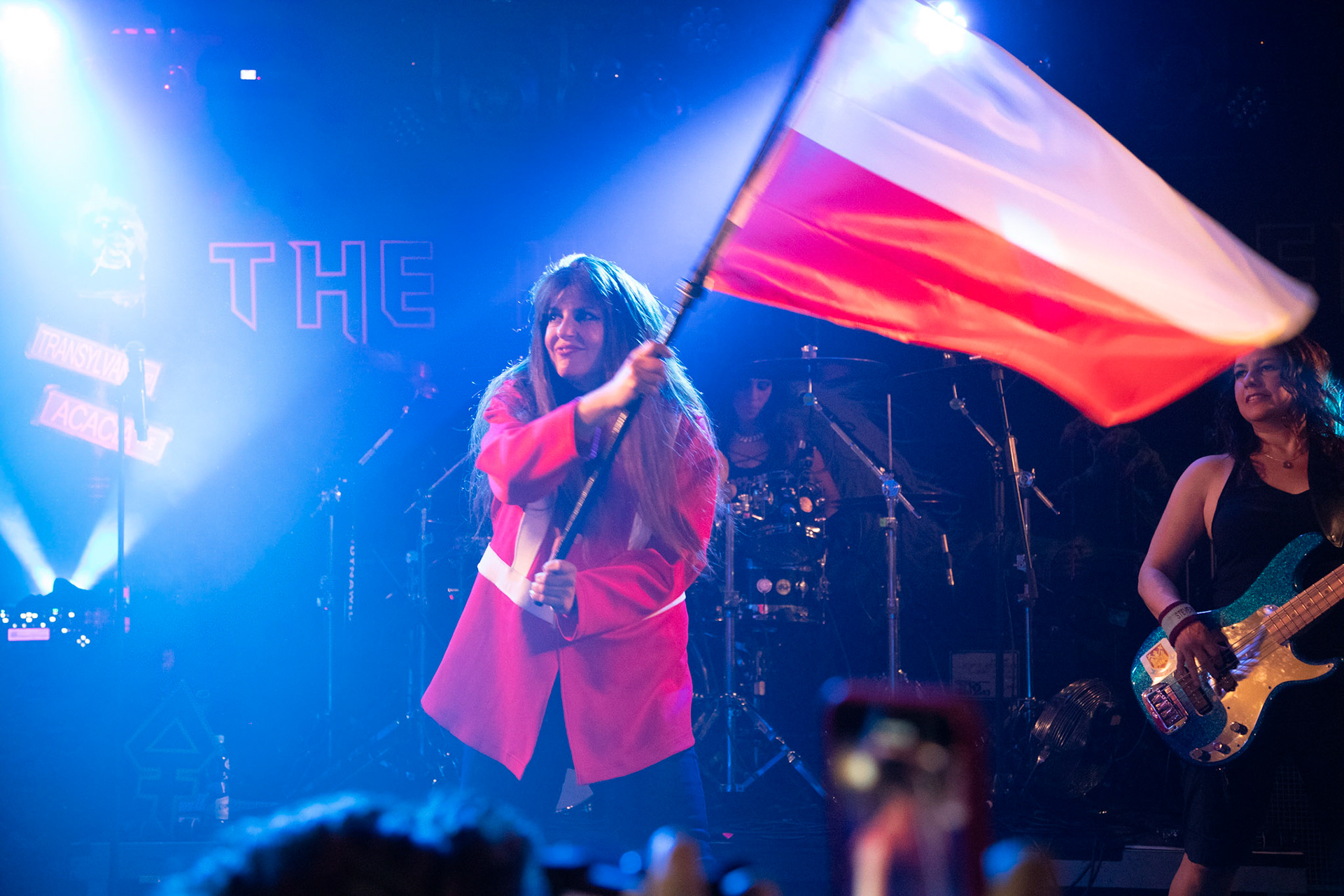 6.05.2019 The Iron Maidens koncert w warszawskiej Proximie - n/z Kirsten Rosenberg „Bruce Chickinson" - wokal, amerykański zespół heavymetalowy utworzony w 2001 roku składa się tylko z kobiet, śpiewających piosenki brytyjskiej grupy Iron Maiden. Klub Proxima, Knockoutproduction, 
fot. Andrzej Wasilkiewicz/Reporter