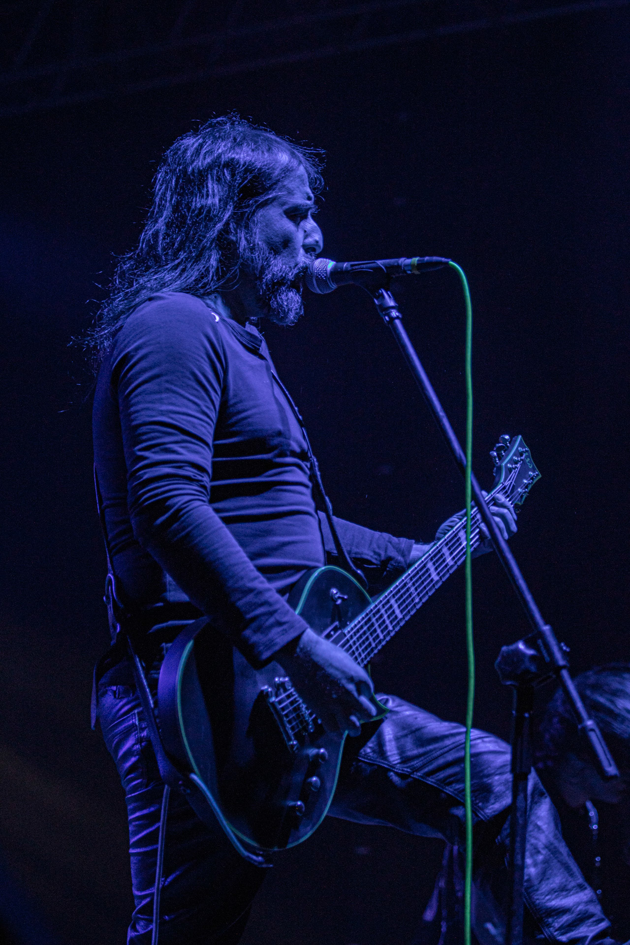 24.09.2021 koncert Rotting Christ, Warszawa, Progresja.N/z Sakis Tolis gitara wokal,fot. Andrzej Wasilkiewicz/REPORTER