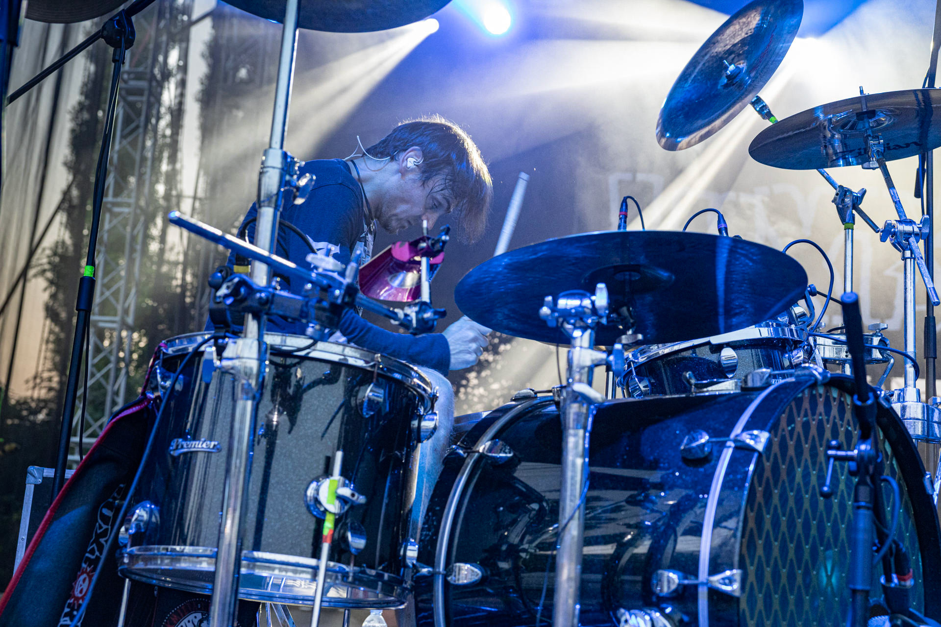 Koncert Luxtorpeda 10 urodziny. Warszawa Progresja.Gramy do Woli.n/z.Tomasz „Krzyżyk” Krzyżaniak – perkusjaFot. Andrzej kaziq Wasilkiewicz/Reporter