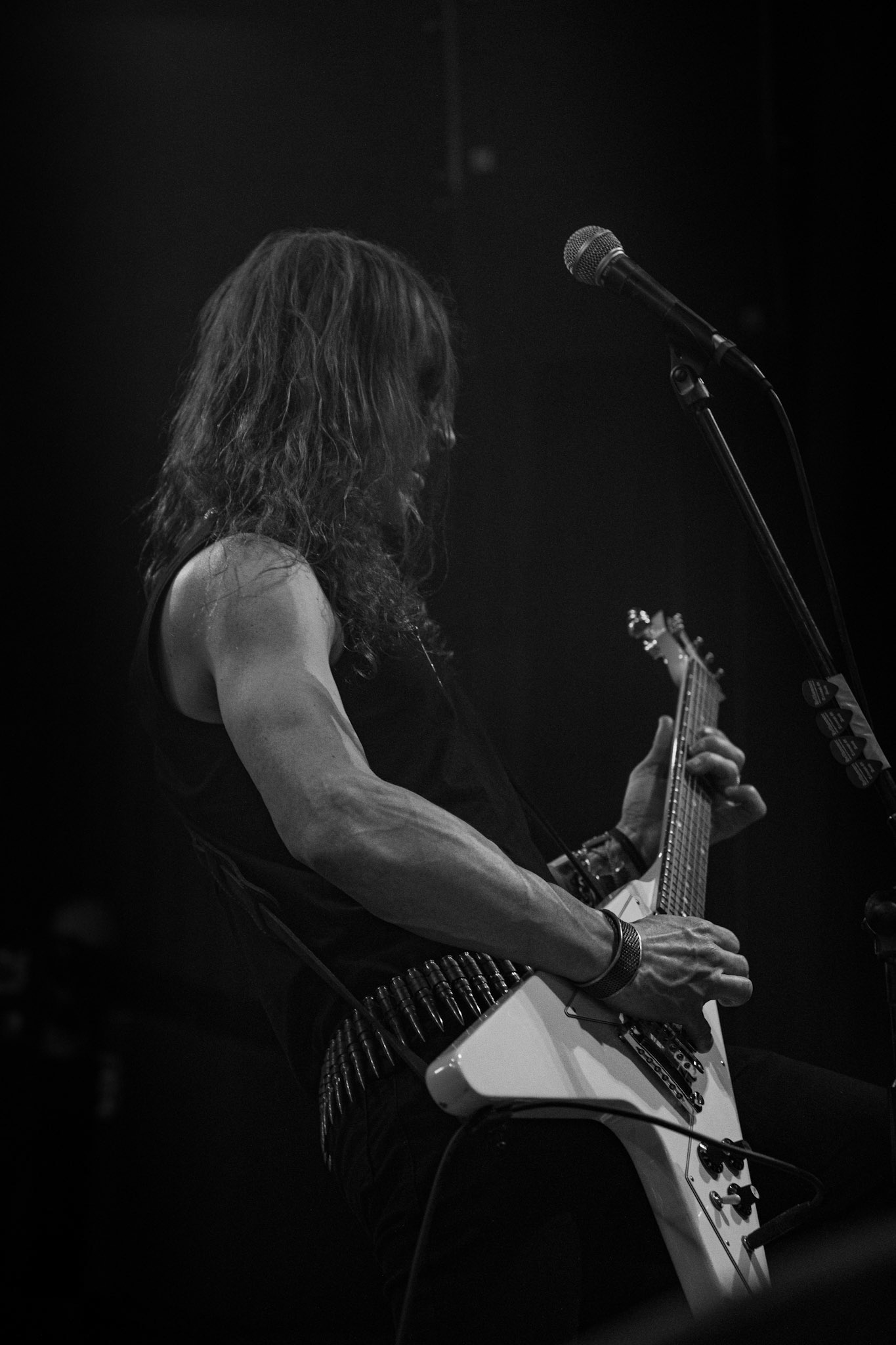 15.12.2019 koncert szwajcarów z Hellhammer: Triumph of Death, Merry Christless 2019, Warszawa Klub Progresja,
zespół Thomasa Gabriela Fishera, black metal, death metal, 
n/z Thomas Gabriel Fisher wokal gitara,
n/z Mia Wallace gitara basowa,
n/z Michael Zech gitara, wokal,
n/z Alessandro Commerio perkusja,
n/z Adam Nergal Darski wokal,
New Aeon Musick, Knock Out Productions
fot. Andrzej Wasilkiewicz/REPORTER