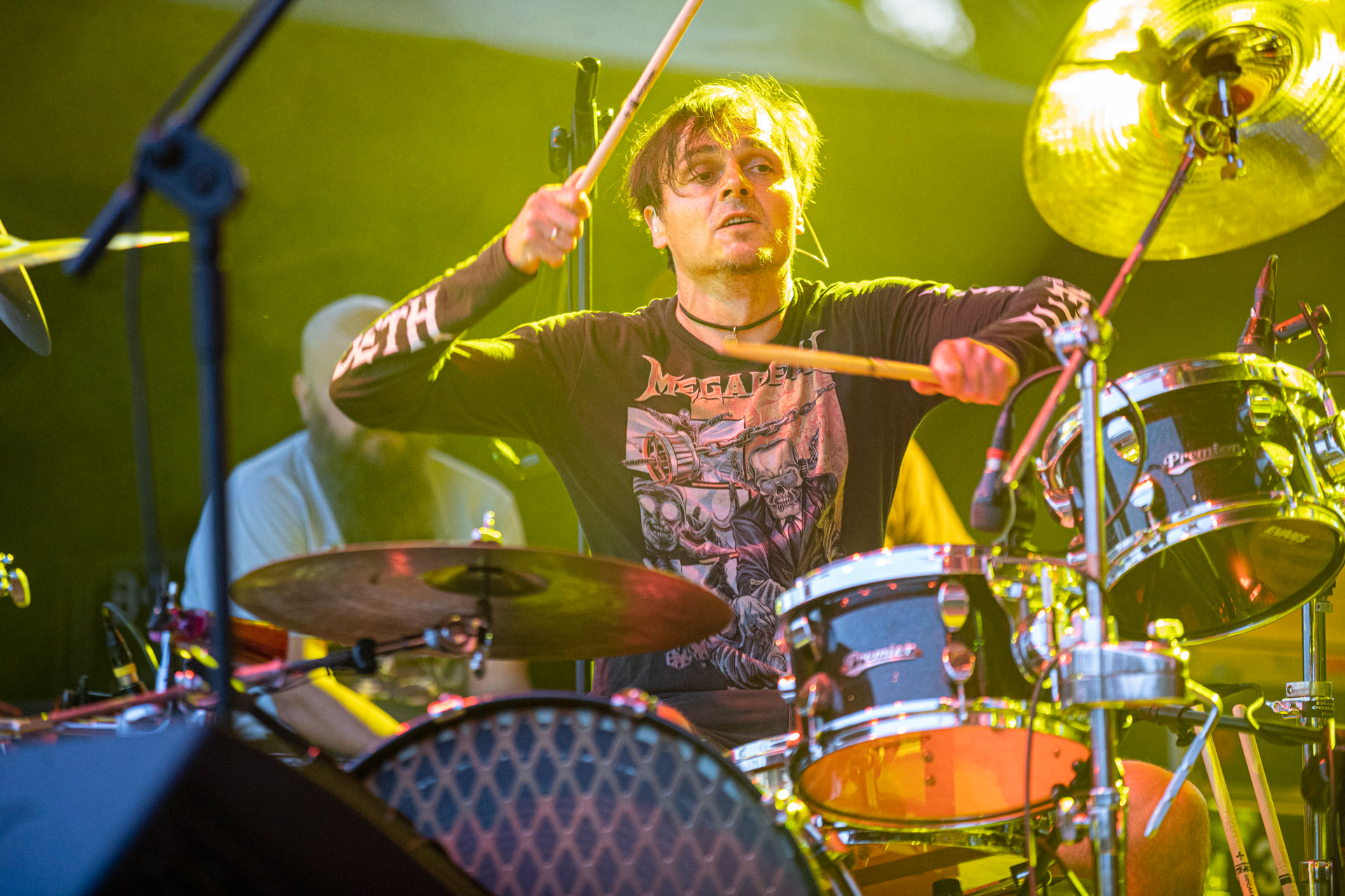 Koncert Luxtorpeda 10 urodziny. Warszawa Progresja.Gramy do Woli.n/z.Tomasz „Krzyżyk” Krzyżaniak – perkusjaFot. Andrzej kaziq Wasilkiewicz/Reporter