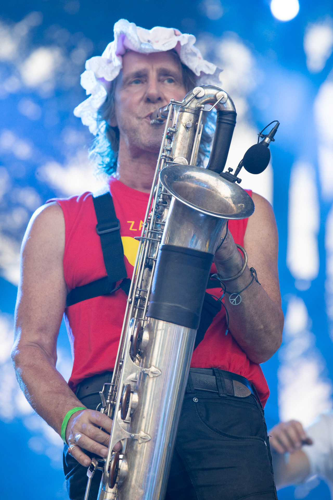 Elektryczne Gitary - koncert Zacieralia w warszawskiej Progresji.Gramy Do Woli - Warszawa, Progresja.Aleksander Korecki – saksofon, flet, instrumenty perkusyjne, Fot. Andrzej Wasilkiewicz/Reporter