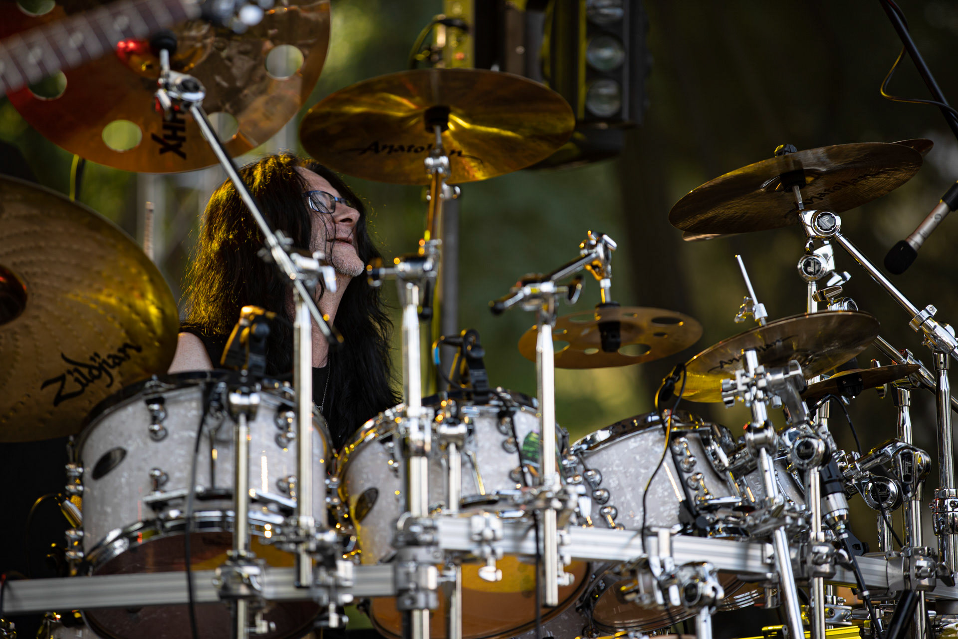 21.08.2021 koncert Collage w Warszawie,Letnia scena Progresji, Gramy do Woli.n/z Wojciech Szadkowski – perkusja,Fot. Andrzej Wasilkiewicz/Reporter