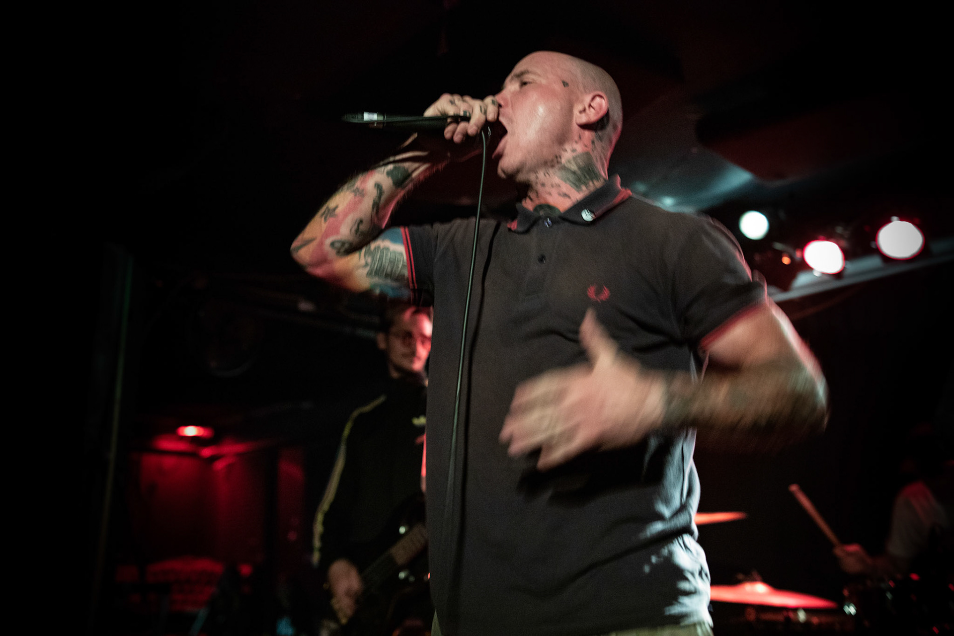 MISTER X Grodno,Białoruś - punk/oi/streetpunk
okręt flagowy białoruskiego street punka
wokalista Igor Bancer działacz Związku Polaków na Białorusi
koncert Warszawa, Pogłos, WiniaryBookings fot. Andrzej Wasilkiewicz/Reporter