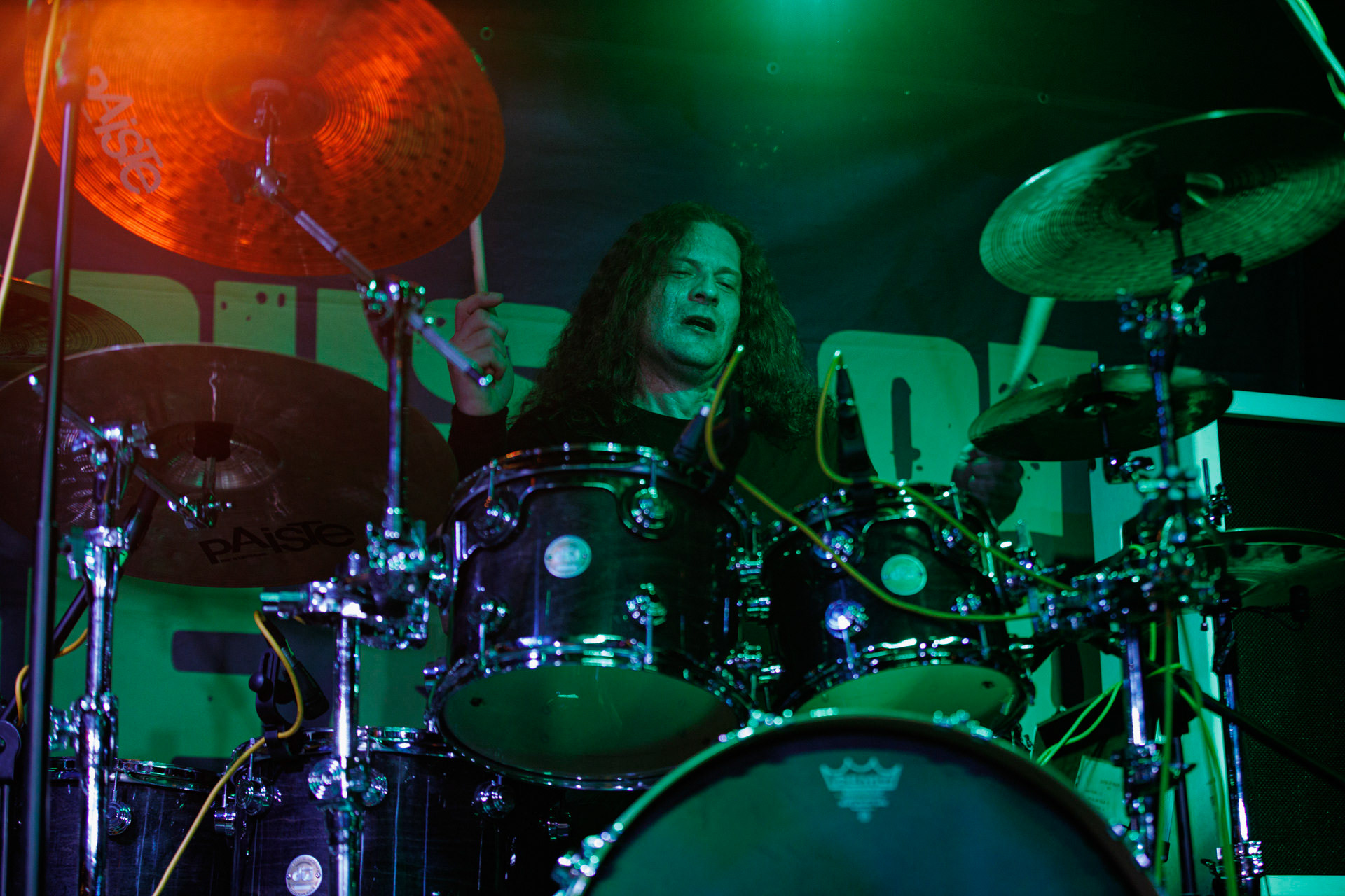 13.11.2021 House Of Death - koncert Warszawa RemontJuan Carlos Cano - wokal,Szymon „Sajmon” Synowka – perkusja,Adam Bielczuk - gitara,Tomasz „Tytus” Pukacki - bass,thrash metal, crossover thrash, heavy metal, speed metal, hard rock,fot. Andrzej Wasilkiewicz/Reporter