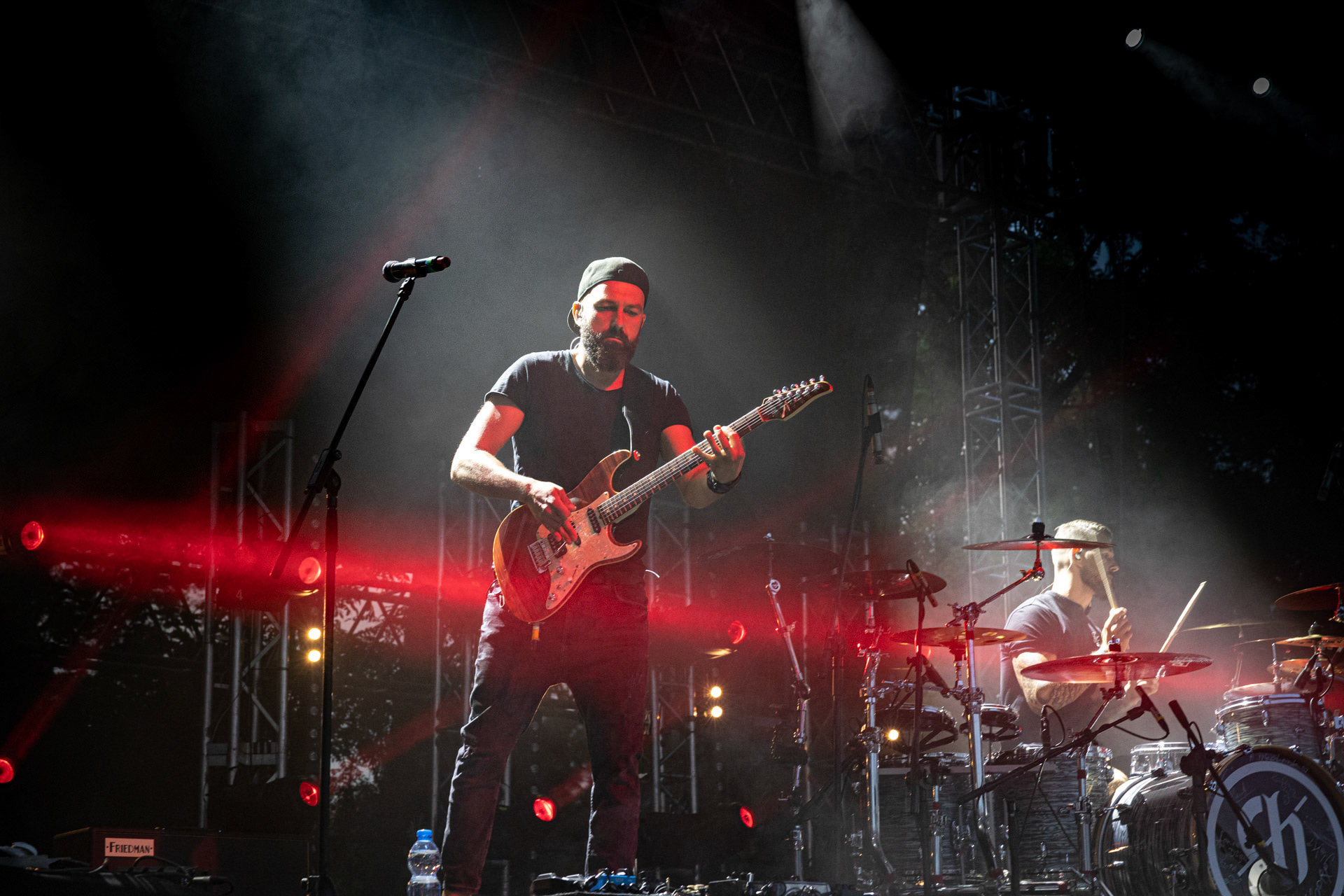 30.07.2021 Agnieszka Chylinska - koncert 25 lat na scenie! Warto bylo szalec. Warszawa Gramy do Woli Progresja.n/z Agnieszka Chylinska – wokal n/z Bartek Krolik – gitara basowa, klawisze,n/z Marek Piotrowski – instrumenty klawiszowe, n/z Maciej Maka – gitara,n/z Bartlomiej Szopix Czerniachowski - perkusja.Pop, pop-rock, hardrock, heavy metal,Fot. Andrzej Wasilkiewicz/Reporter