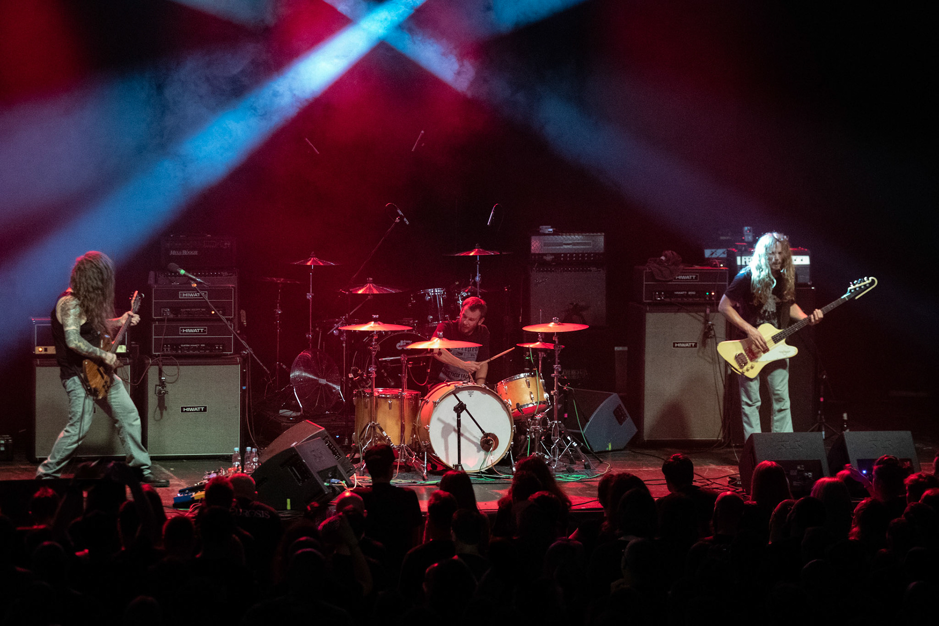 YOB - USA Eugene - Doom metal stoner metal post-metal
Mike Scheidt - wokal gitara,
Travis Foster - perkusja,
Aaron Rieseberg - bass, Produkcja Knock Out Productions, fot. Andrzej kaziq Wasilkiewicz/Reporter