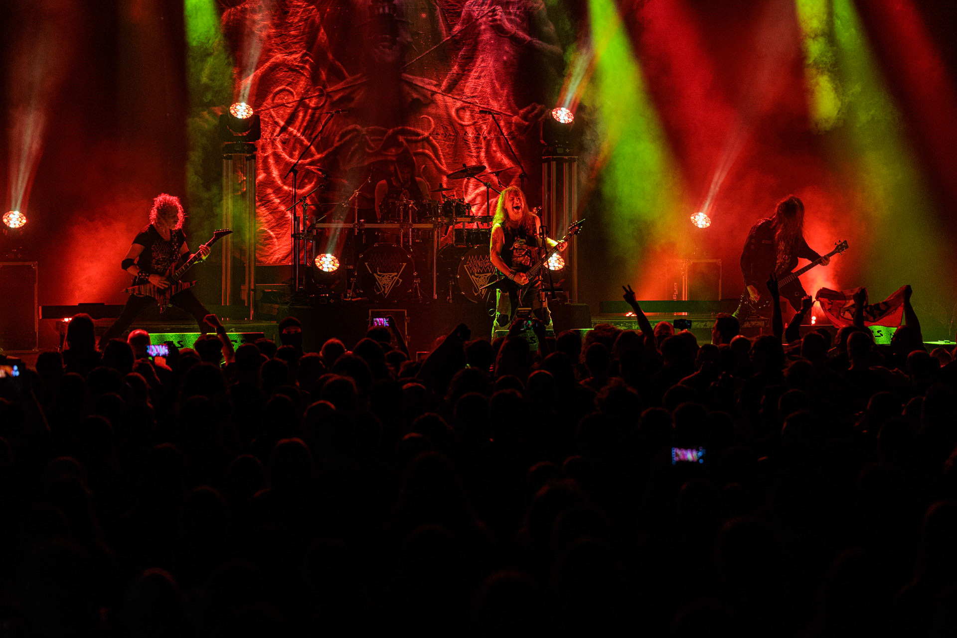 18.02.2022 - Vader - trasa Przebudzenie Tyranow koncert w warszawskiej Progresji.Peter: Guitar + VocalsSpider: GuitarHal: BassKruszyna: DrumsLeft Hand Sounds, Knock Out Productions, Massive Music,fot. Andrzej Wasilkiewicz/Reporter