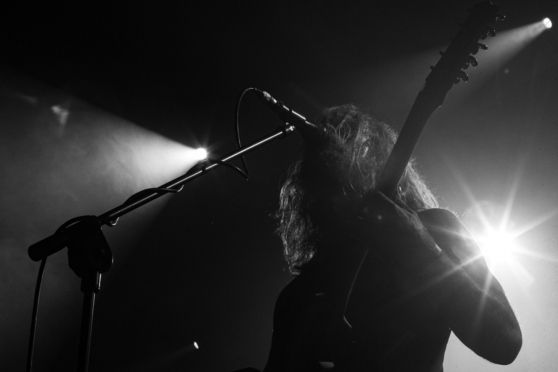 15.12.2019 koncert szwajcarskiego zespołu Bölzer, Merry Christless 2019, Warszawa Klub Progresja,
black metal, death metal,
n/z KzR Okoi Therry Jones – wokal, guitara,
n/z HzR Fabian Wyrsch – perkusja,
New Aeon Musick, Knock Out Productions
fot. Andrzej Wasilkiewicz/REPORTER