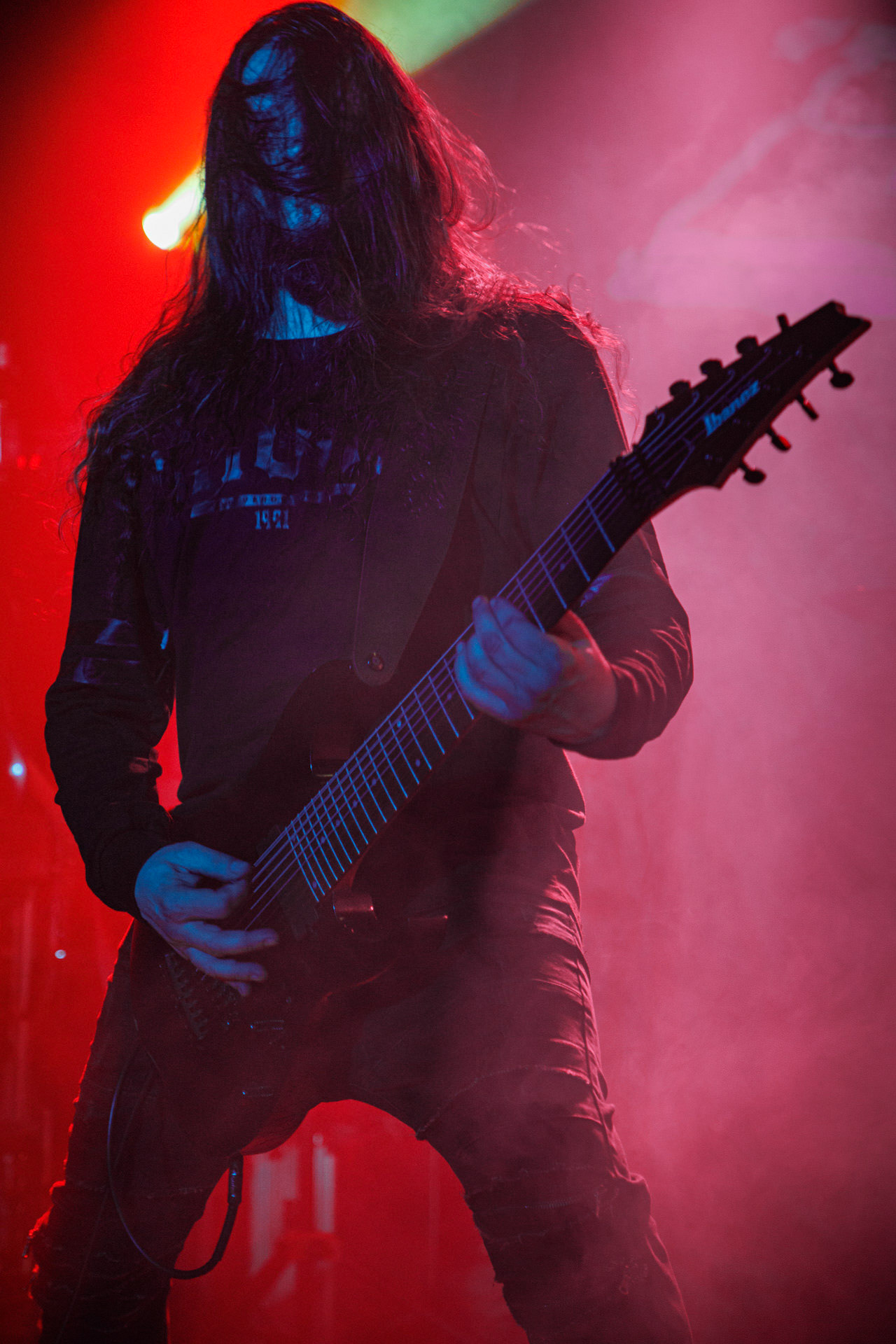 18.03.2022 Thy Disease - INFERNALIS RESURGENTIS - Warszawski koncert zespolu Thy Disease.Black metal, death metal, polski metal. n/z Yanuary – guitar fot. Andrzej Wasilkiewicz/Reporter