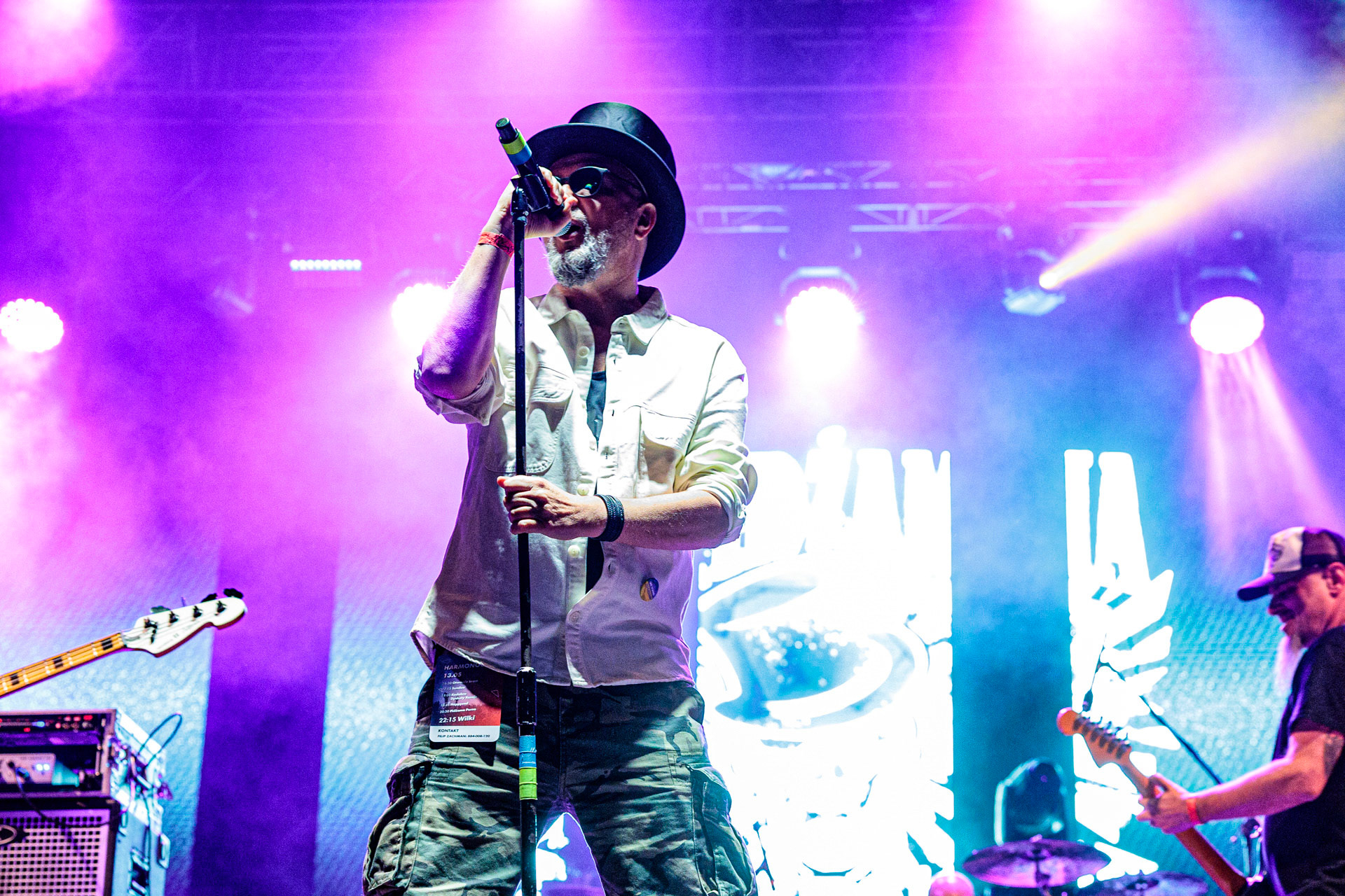 13.05.2022 Pidzama Porno Juwenalia Politechniki Warszawskiejn/z Krzysztof Grabaz Grabowski – wokal,punk rock, rock, reggae, S.P. Records.fot. Andrzej Wasilkiewicz/Reporter