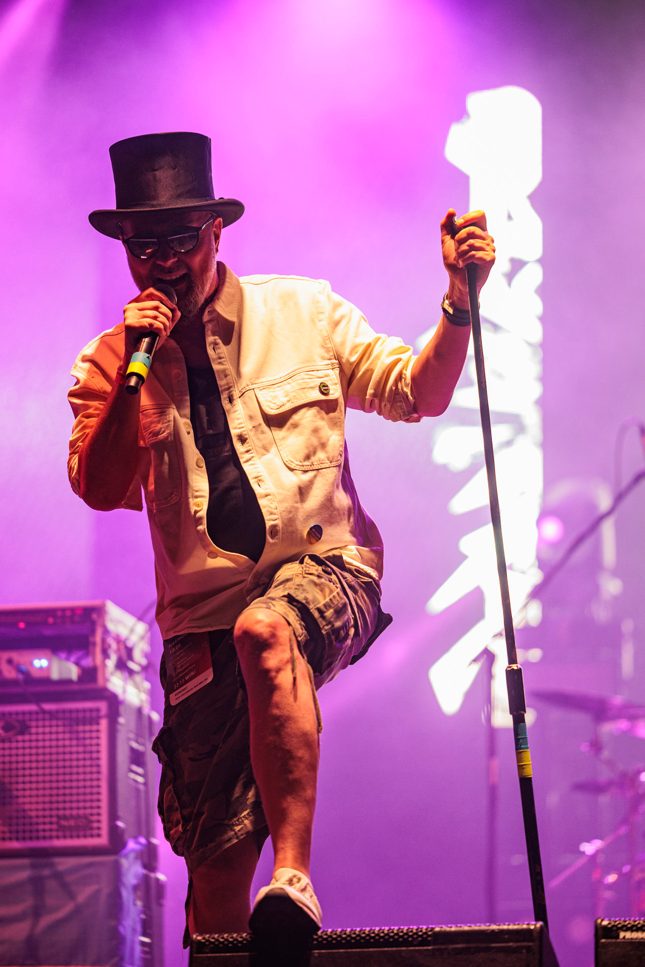 13.05.2022 Pidzama Porno Juwenalia Politechniki Warszawskiejn/z Krzysztof Grabaz Grabowski – wokal,punk rock, rock, reggae, S.P. Records.fot. Andrzej Wasilkiewicz/Reporter