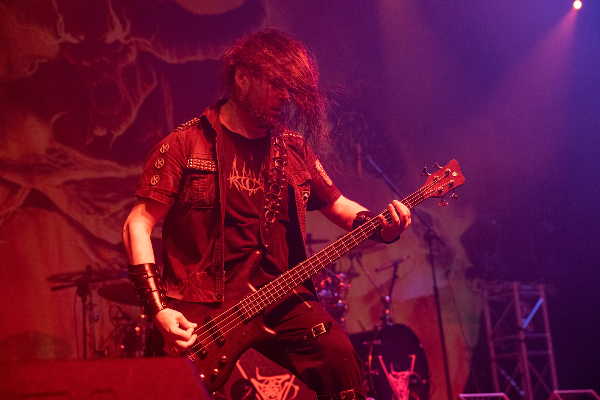 Legendy Metalu Vader - Death Metal - koncert Legendy Metalu w warszawskiej Progresji, 
Peter: Guitar + Vocals
Pajak: Guitar
Hal: Bass
James: Drums
fot. Andrzej kaziq Wasilkiewicz/Reporter