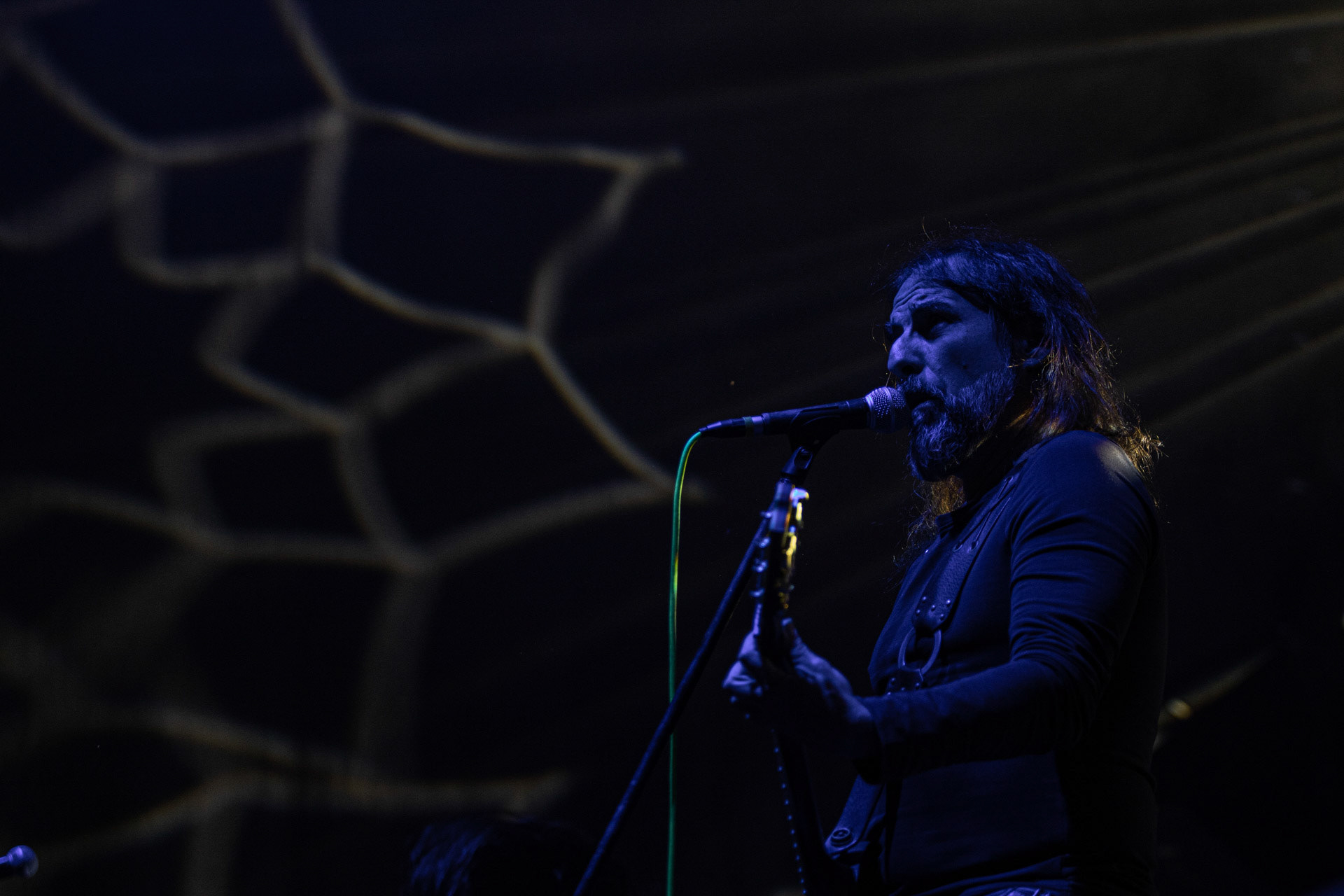 24.09.2021 koncert Rotting Christ, Warszawa, Progresja.N/z Sakis Tolis gitara wokal,fot. Andrzej Wasilkiewicz/REPORTER