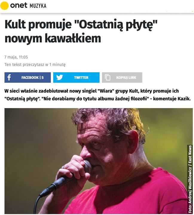 Kult - Ostatnia płyta