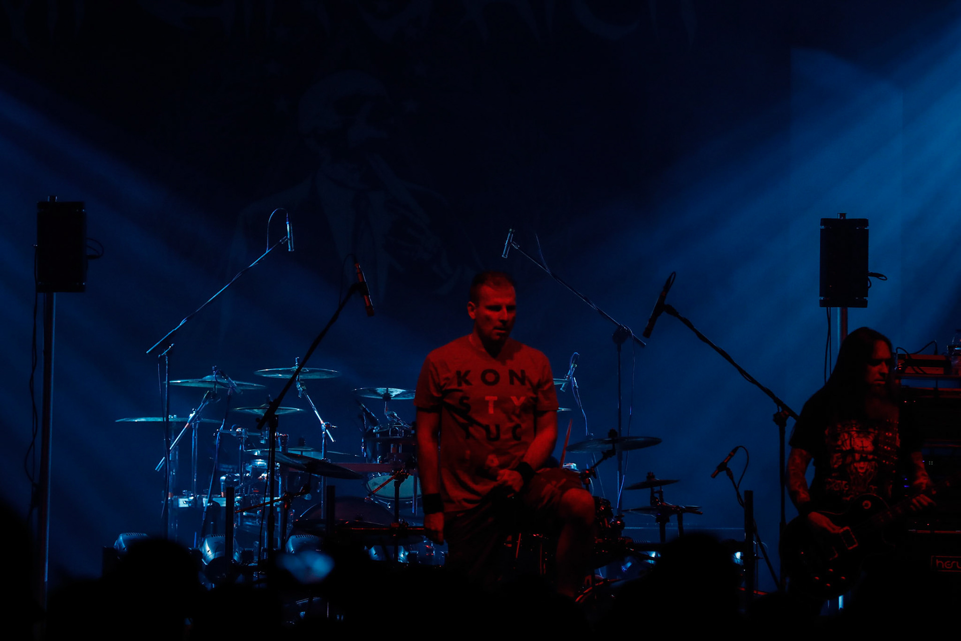 30.11.2018 Knock Out Tour 2018 - Warszawa Progresja -VIRGIN SNATCH  thrash metal, death metal,
Łukasz "Zielony" Zieliński wokal,
Grzegorz "Grysik" Bryła  gitara, 
Paweł Pasek  gitara, 
Piotr "Anioł" Wącisz  gitara basowa, 
Jacek Nowak perkusja,  fot. Andrzej Wasilkiewicz/Reporter