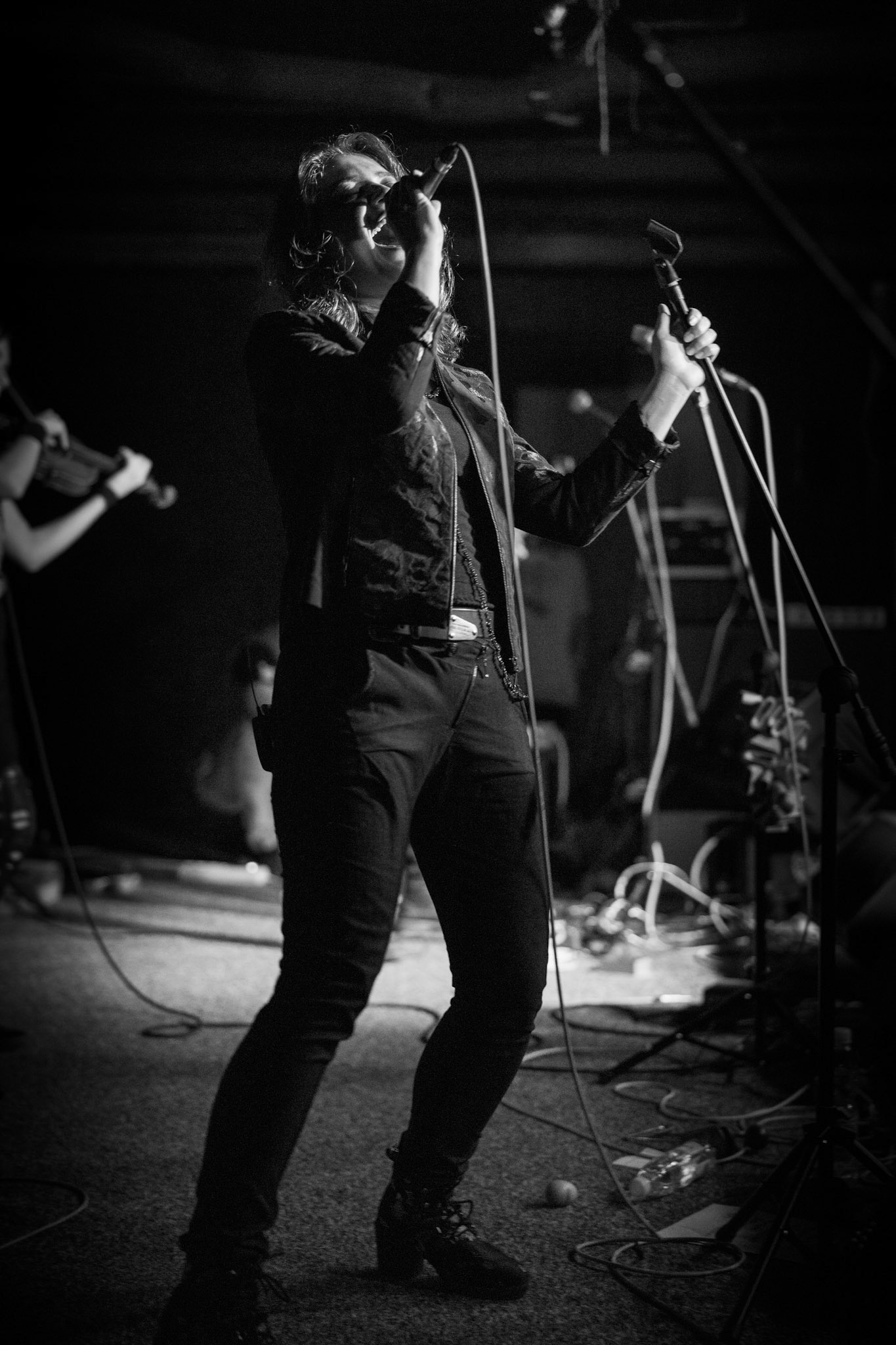 Żywiołak - biometal, folk, ethno sound,
Robert Jaworski - fidel renesansowa, wokal, lira korbowa,
Kamil Strzyżewski - gitara basowa, lutnia,
Wiktoria Kwiatkowska - śpiew, 
Zuza Ciszewska - śpiew, skrzypce,
Michał Lange - perkusja,
Szyszka Leśna - skrzypce ,wokal wspomagający,
Warszawa, klub Potok Drugi Dom Ludzi Rocka,
fot. Andrzej kaziq Wasilkiewicz