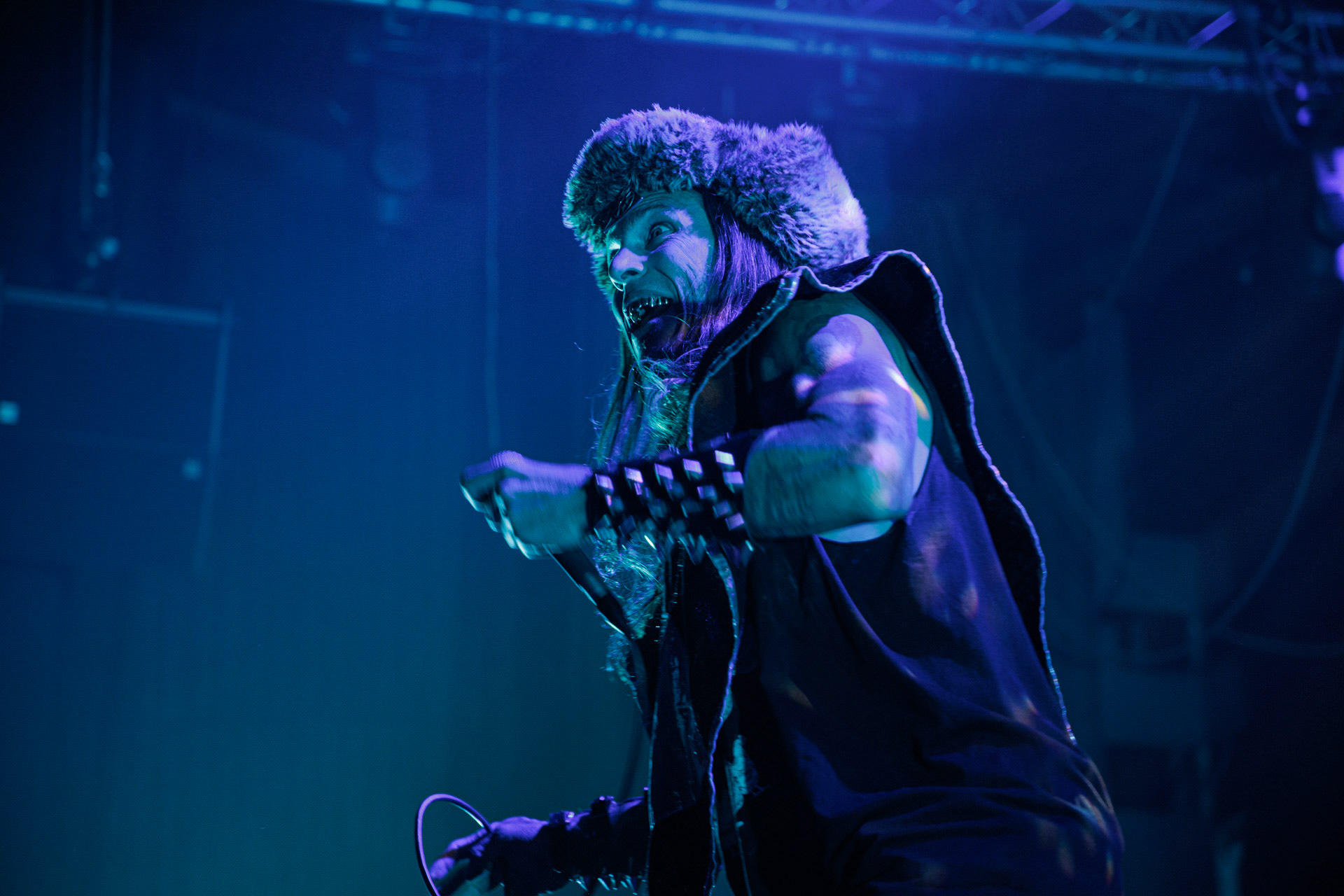 29.04.2022 Otto Von Schirach - nadrealna muzyka elektroniczna z elementami noise, gore grind, hip-hop, death metal. n/z Otto Von Schirach Produkcja Knock Out Productions, klub Progresja.Wytwornia Ipecac,fot. Andrzej Wasilkiewicz/Reporter