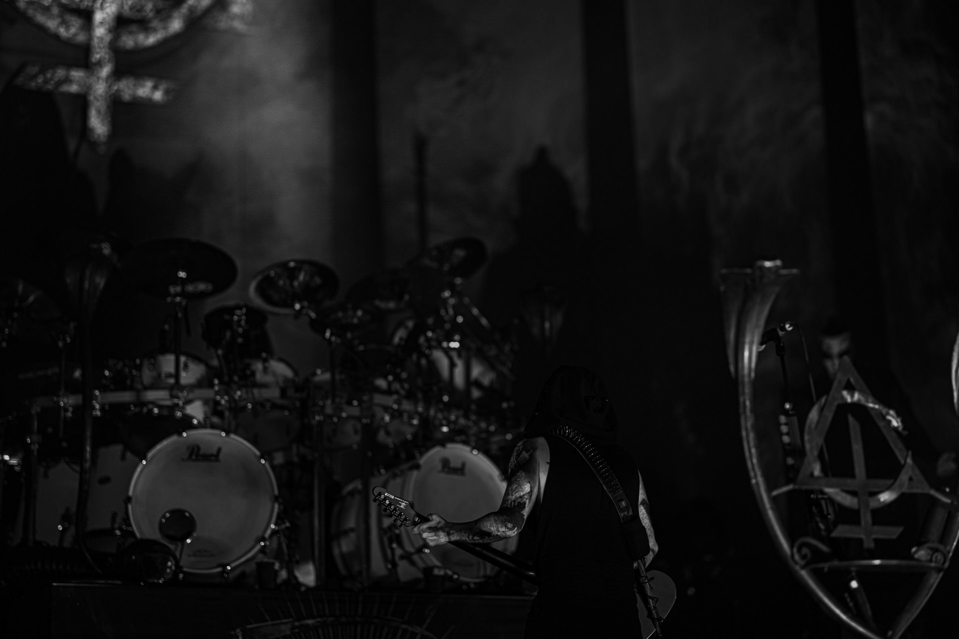 19.10.2022 BEHEMOTH - The European Siege 2022,Adam Nergal Darski - wokal, gitara,Zbigniew Inferno Prominski - perkusja,Tomasz Orion Wroblewski - bass,Patryk Seth Sztyber gitara,Spodek Katowice Poland,fot. Andrzej Wasilkiewicz/Reporter