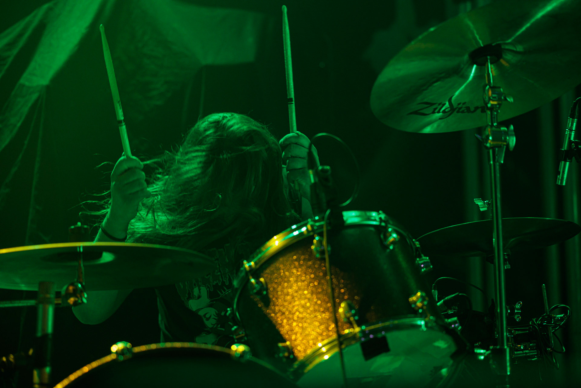 Dopelord - na warszawskim koncercie Vader w Progresji, down-tempo, stoner, metal, n/z Pawel Mioduchowski - gitara, wokal,n/z Grzegorz Pawłowski - gitara prowadząca,n/z Piotr Zin - gitara basowa, wokal,n/z Tomasz Walczak - perkusja,Left Hand Sounds, Knock Out Productions, Massive Music,fot. Andrzej Wasilkiewicz/Reporter