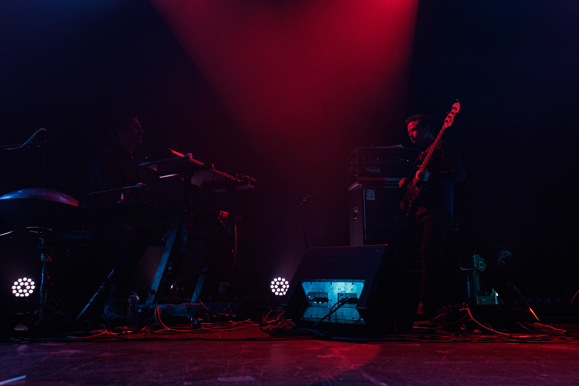 26.04.2022 Portico Quartet Jazz, ambient, electronic, hang. Warszawska Progresja.Portico Quartet to instrumentalny zespol z Londynu w Wielkiej Brytanii. n/z Duncan Bellamy - drums and electronics,n/z Milo Fitzpatrick - electric and double-bass,n/z Jack Wyllie - saxophones and keyboards,n/z Keir Vine -keyboards,Produkcja Winiary Bookings fot. Andrzej Wasilkiewicz/Reporter