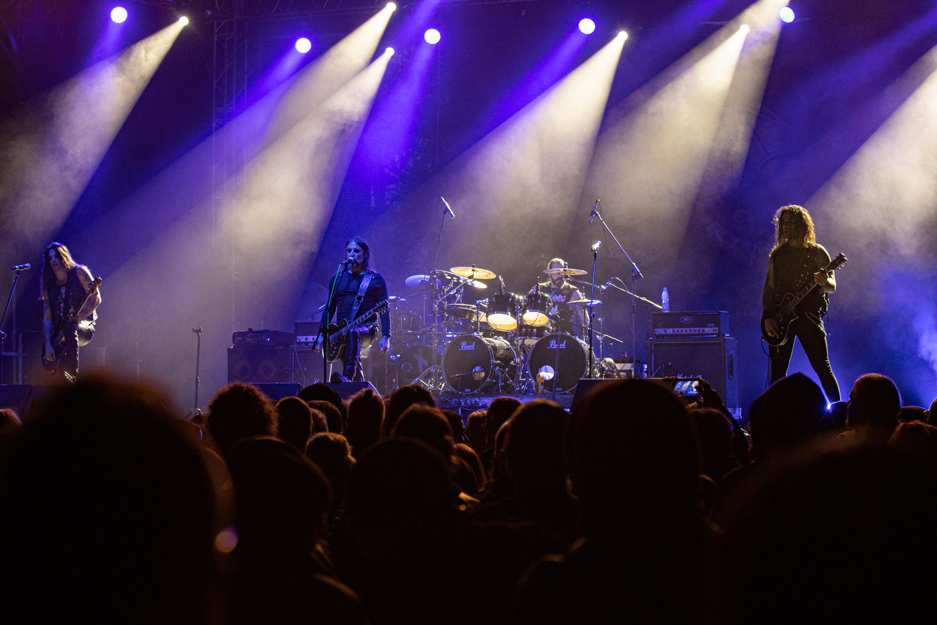 24.09.2021 koncert Rotting Christ, Warszawa, Progresja. N/z Sakis Tolis gitara wokal, N/z Themis Tolis perkusja,  N/z Kostas "Spades" Heliotis gitara basowa, N/z  Kostis Foukarakis gitara, fot. Andrzej Wasilkiewicz/REPORTER