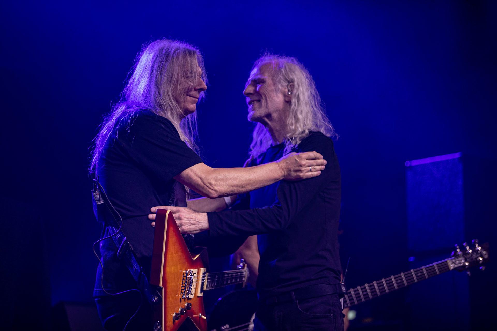 12.09.2021 - KAT i Roman Kostrzewski - koncert "Do zobaczenia w piekle" Wroclaw, Centrum Koncertowe A2.  Wojtek Hoffman (Turbo)- gitara, fot. Andrzej kaziq Wasilkiewicz